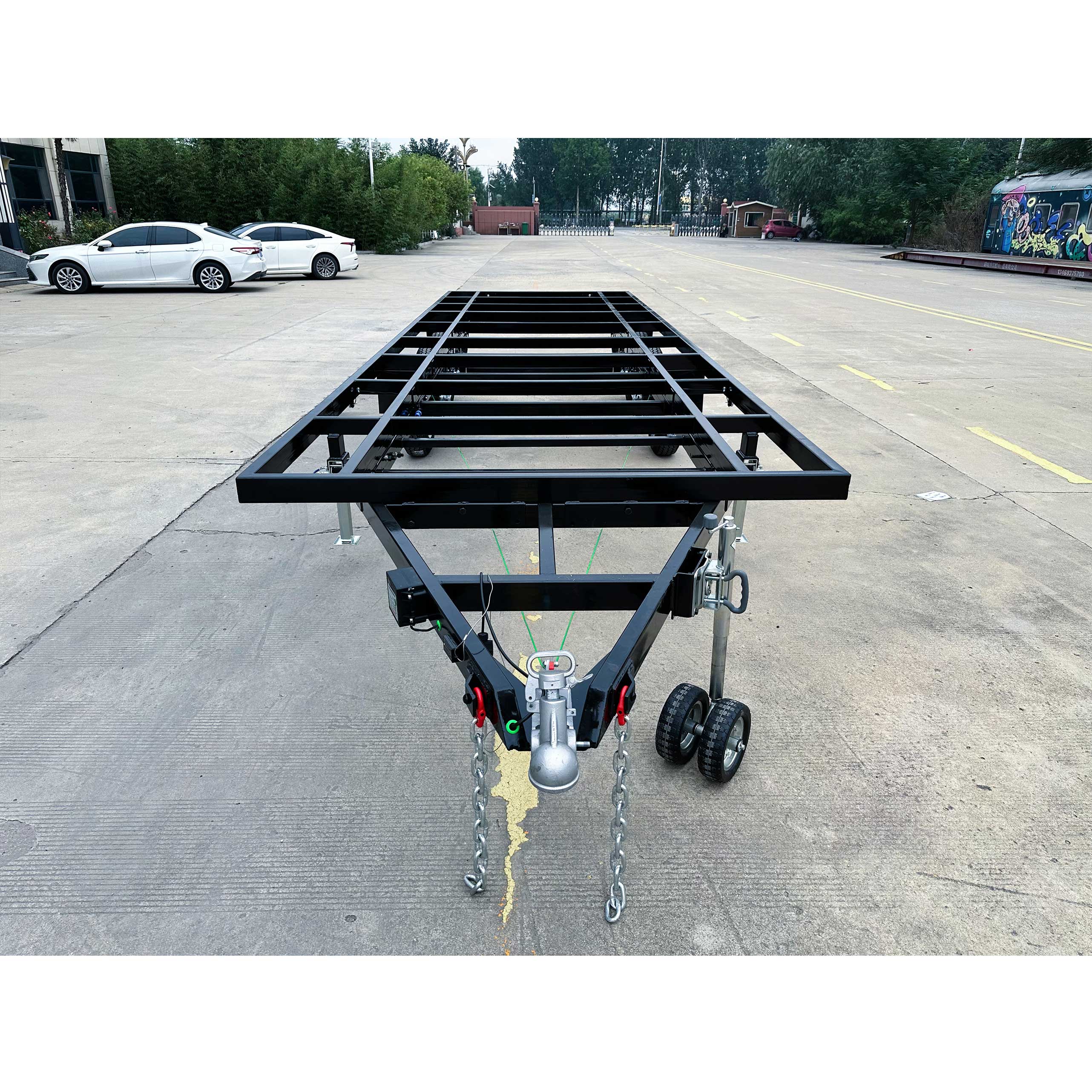 Three-axis ATM4500kg container house trailer
