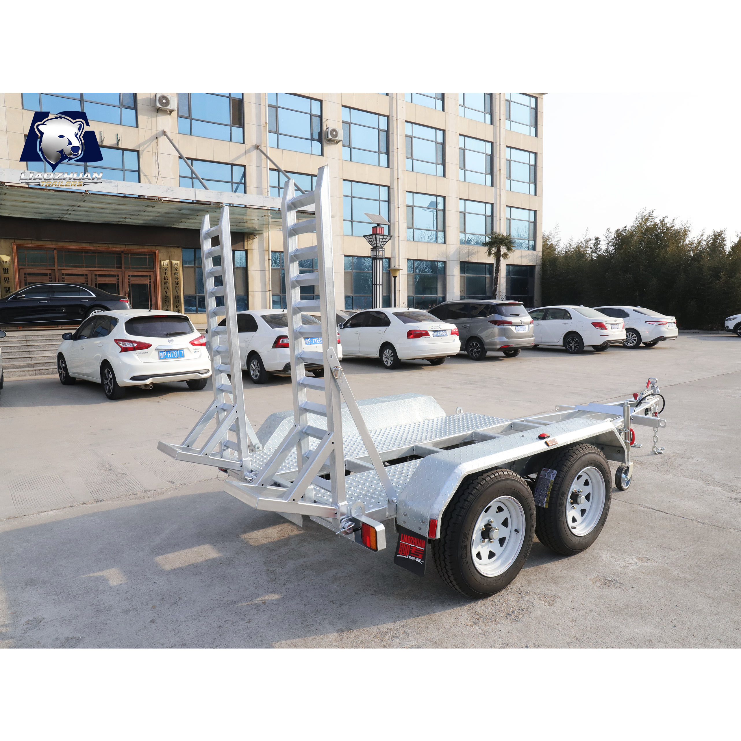 8×5 Double-axis Hot-Dip Galvanised Excavator Trailer 3000kg ATM