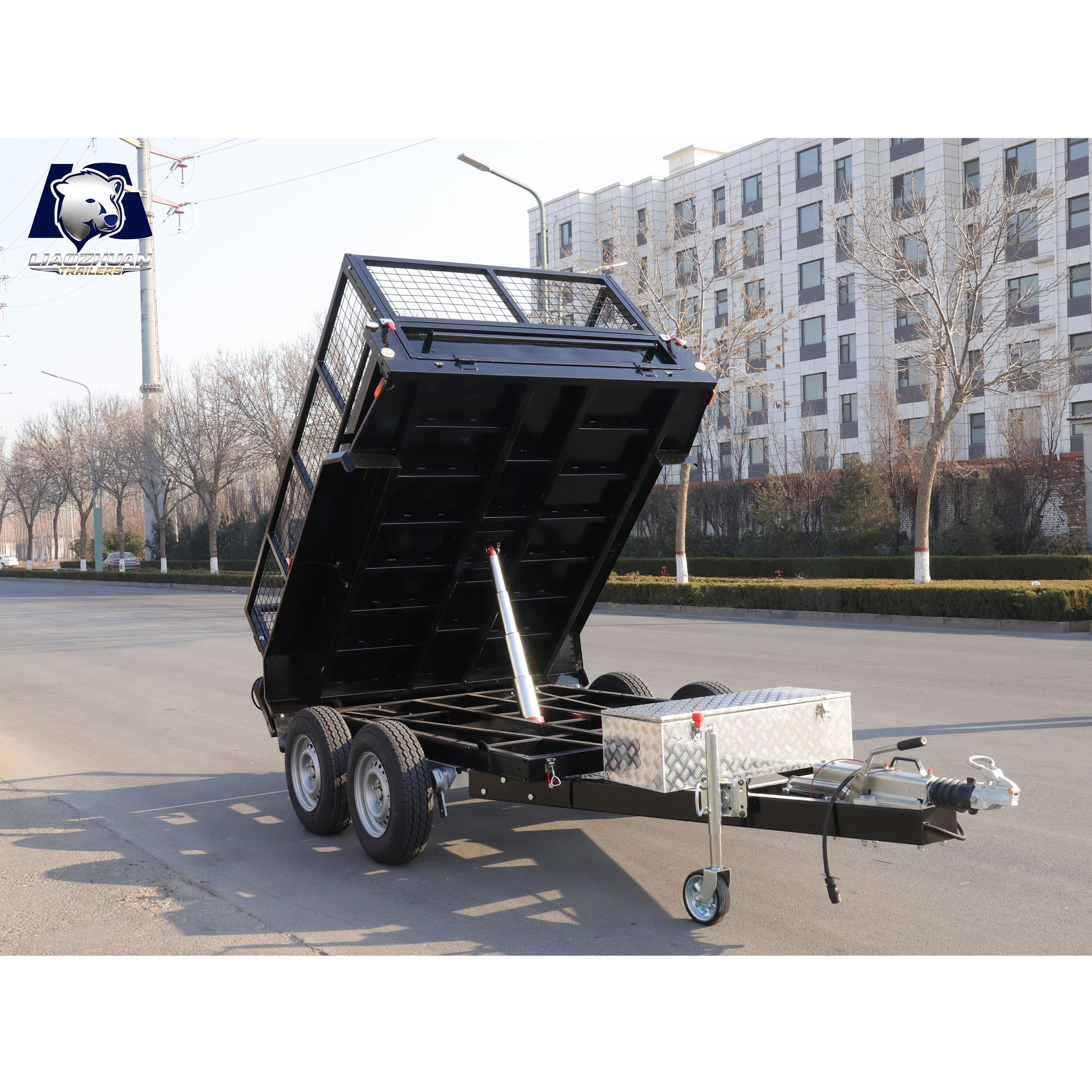 8x5 Hydraulic Dual-axis Tipper Painting Trailer 3000kg ATM (Collision Brake)