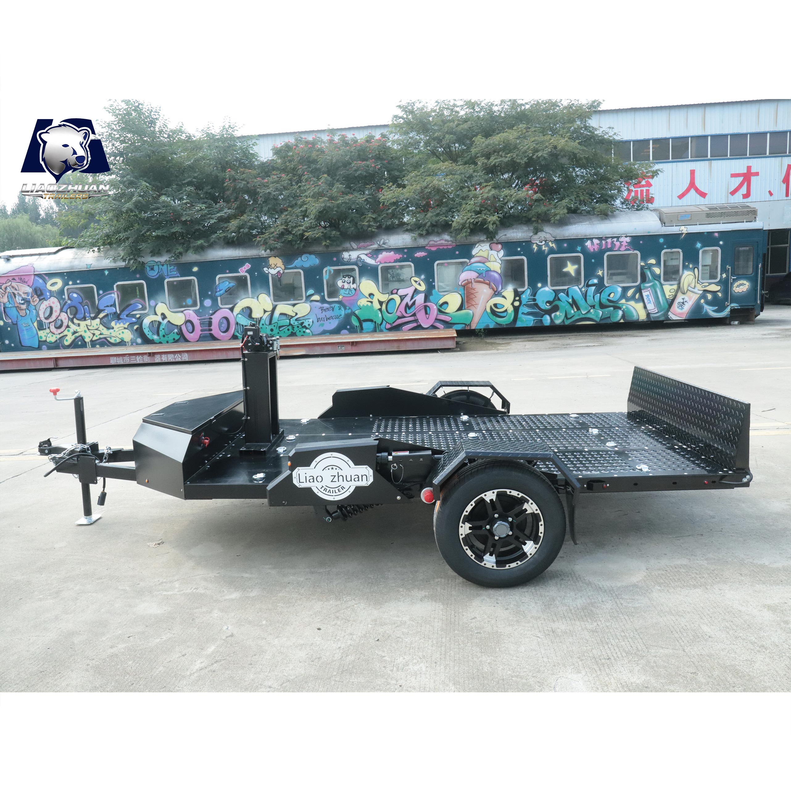 Single-axis Mobile Energy Storage Device Trailer 1500kg ATM