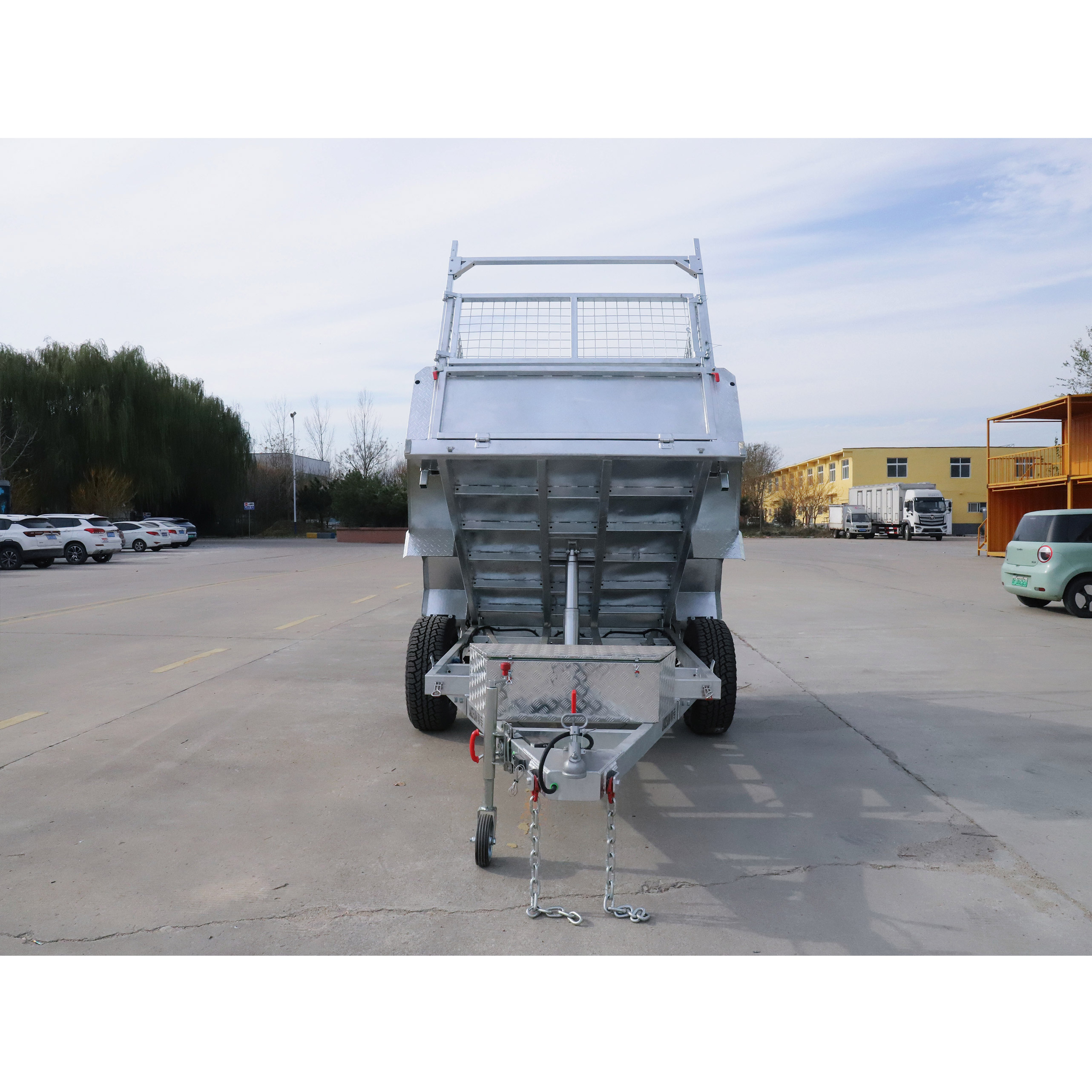 8x5 Hydraulic Single-axis Tipper Galvanised Box Trailer 2000kg ATM (Electric Brake)