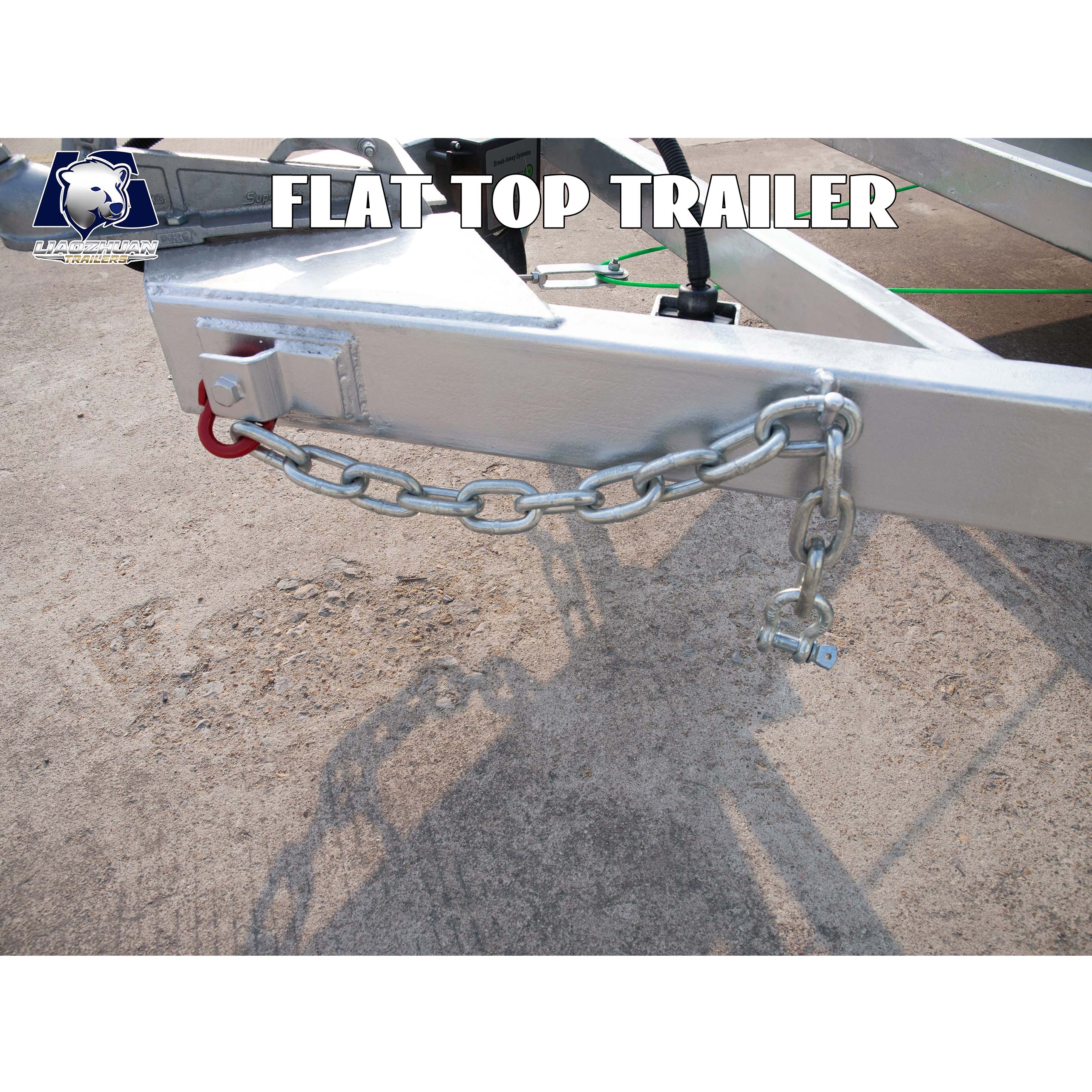 Au Double-axis flat-top trailer