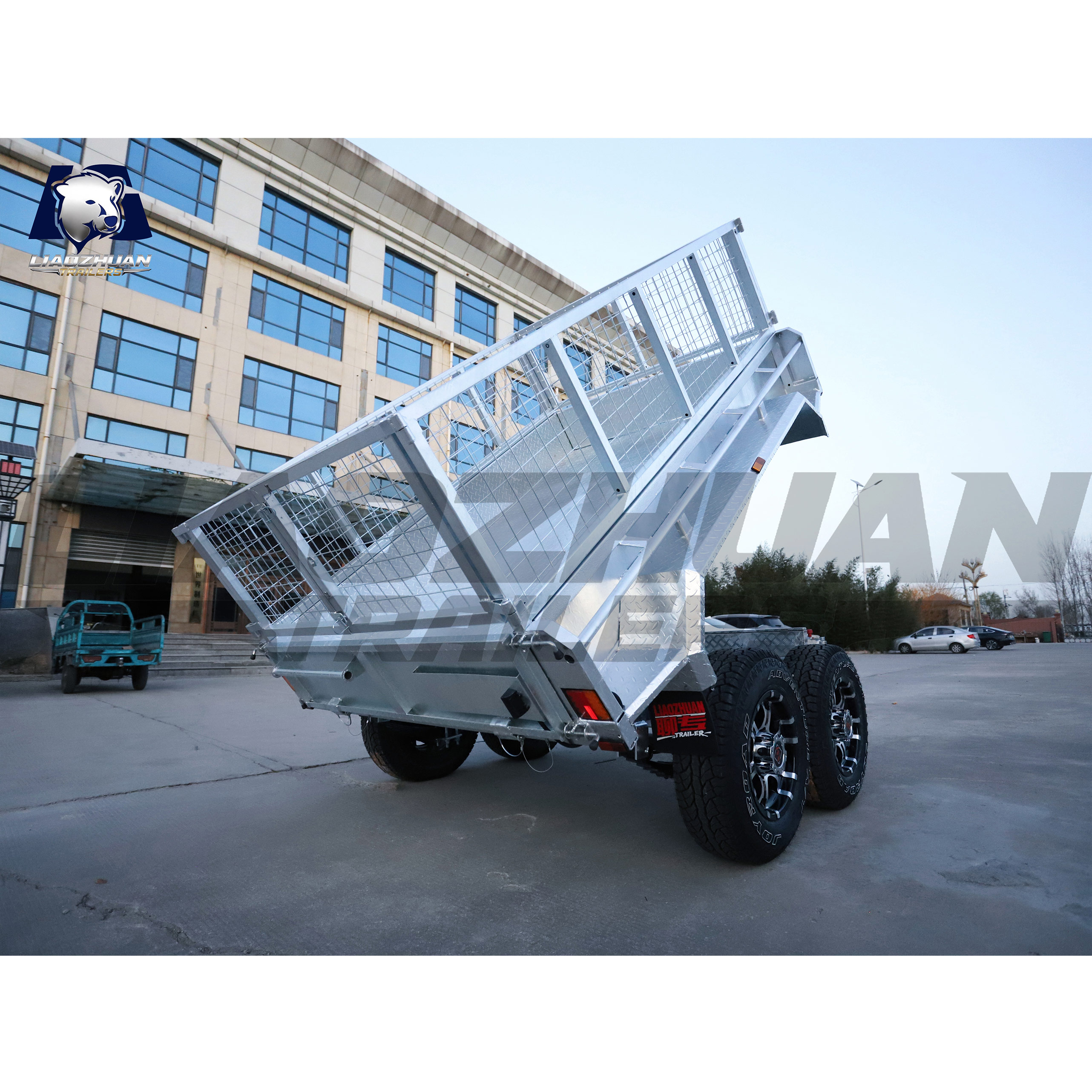 8x5 Hydraulic Tipper Galvanised Box Trailer 3200kg ATM (Electric Brake)