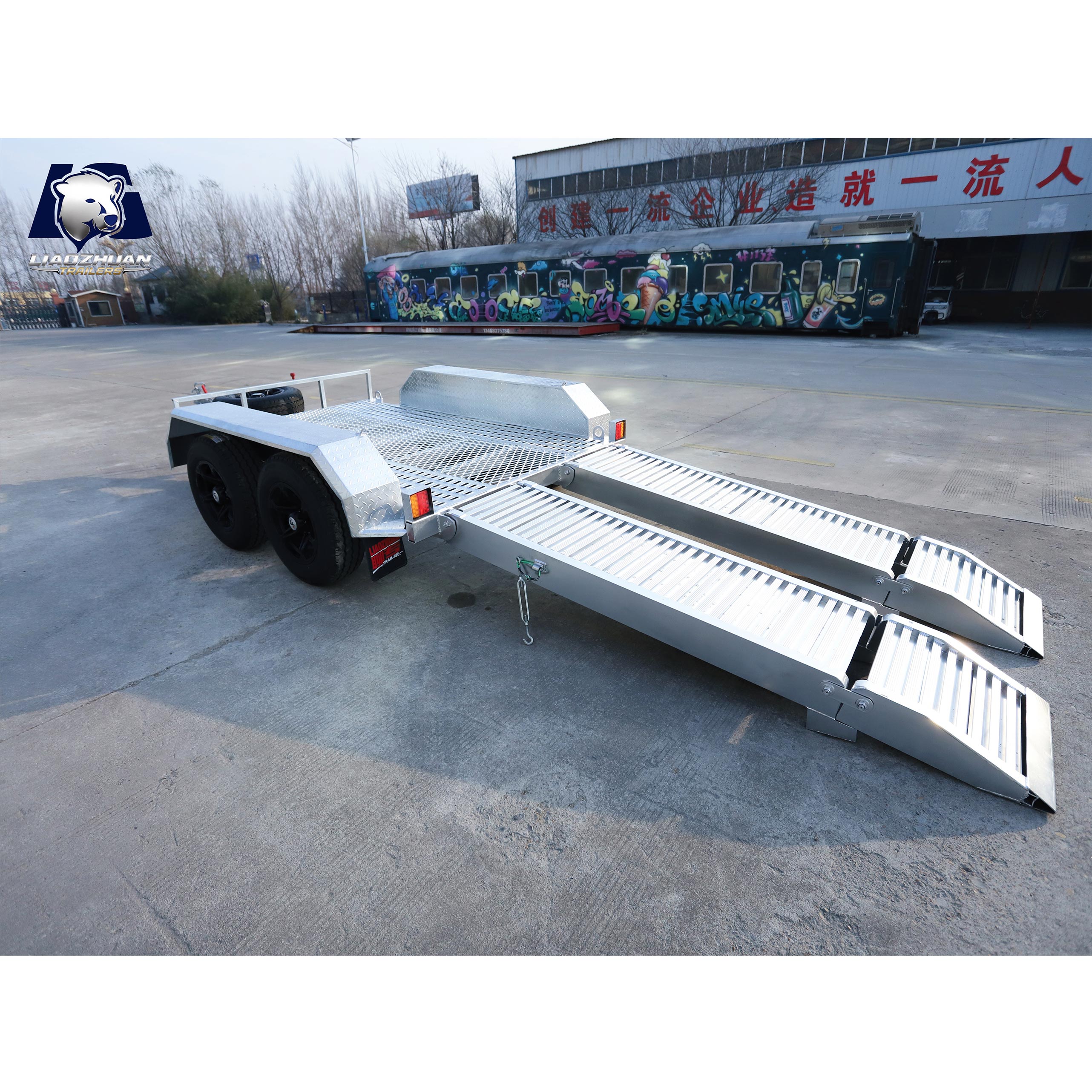 8×5 Double-axis Hot-Dip Galvanised Excavator Trailer 3500kg ATM