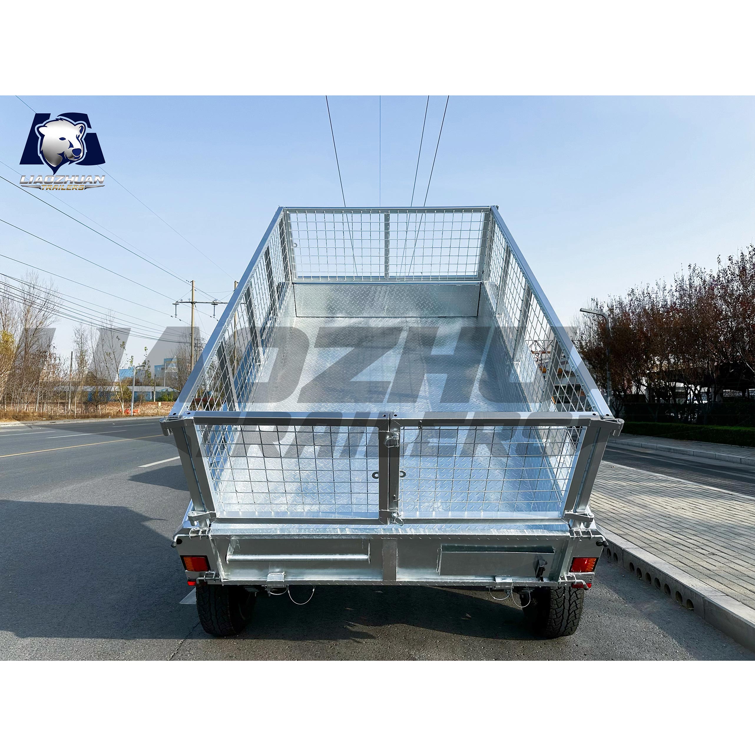 8x5 Hydraulic Tipper Galvanised Box Trailer 3200kg ATM (Electric Brake)