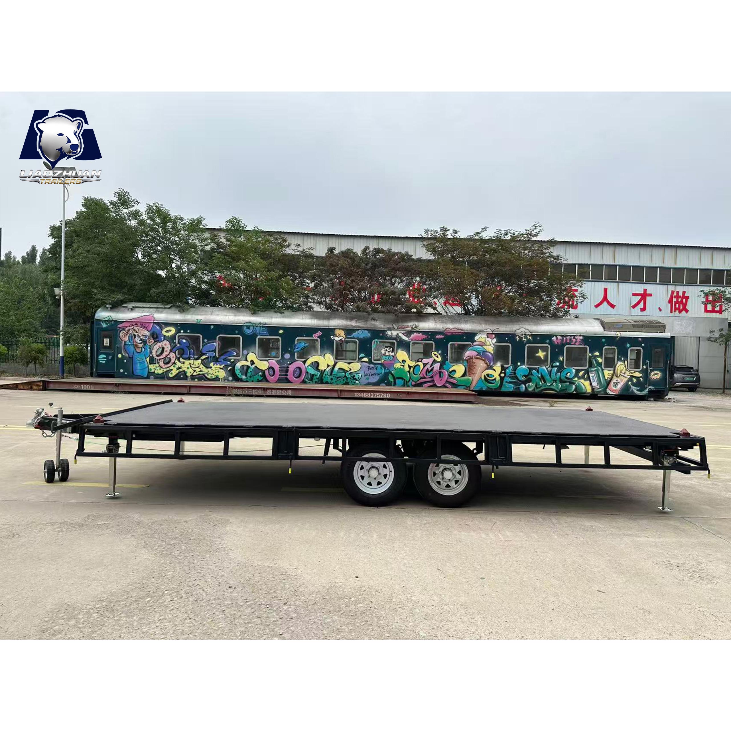 Dual-axis Flatbed Painting Trailer 4500kg ATM (Electric Brake)