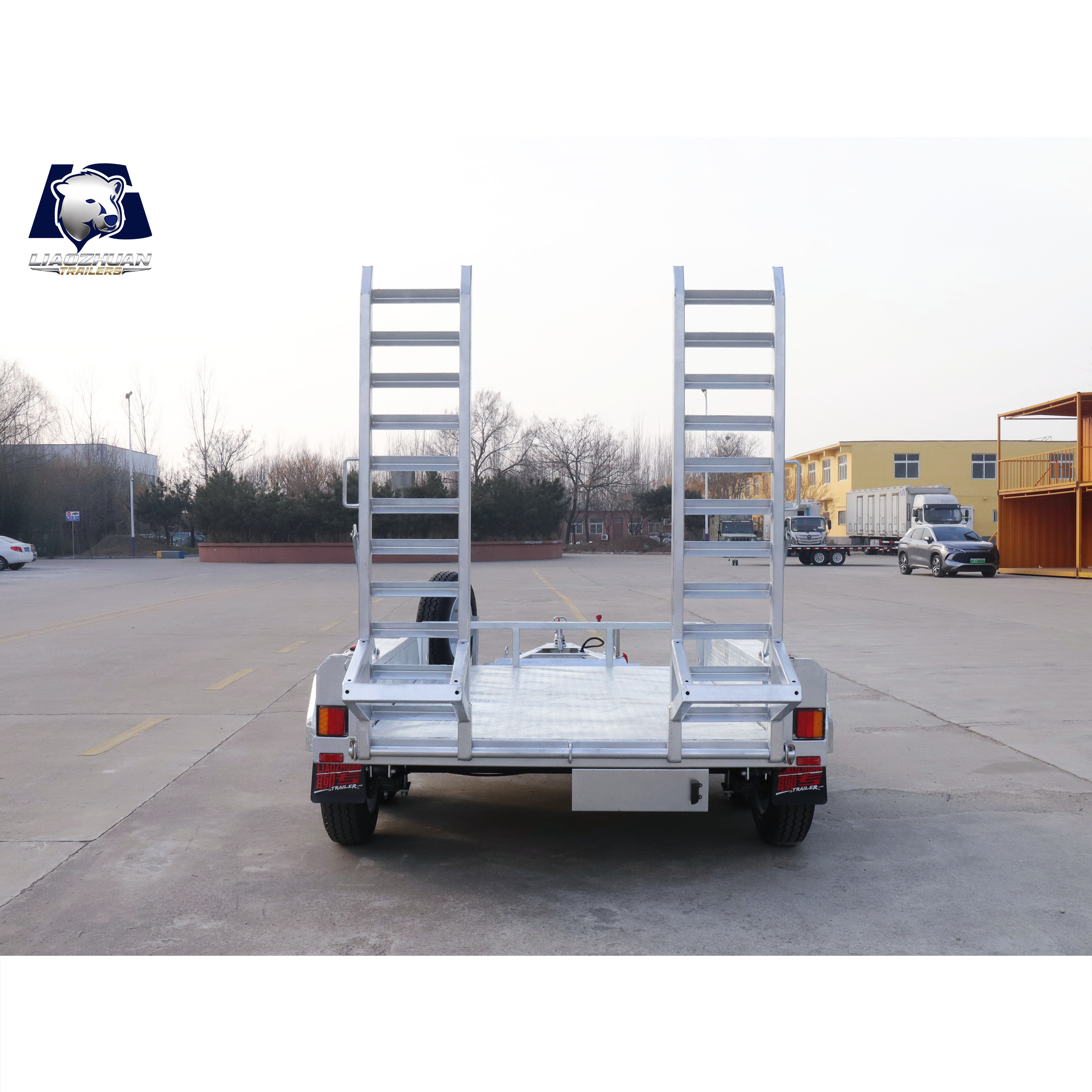8×5 Double-axis Hot-Dip Galvanised Excavator Trailer 3000kg ATM