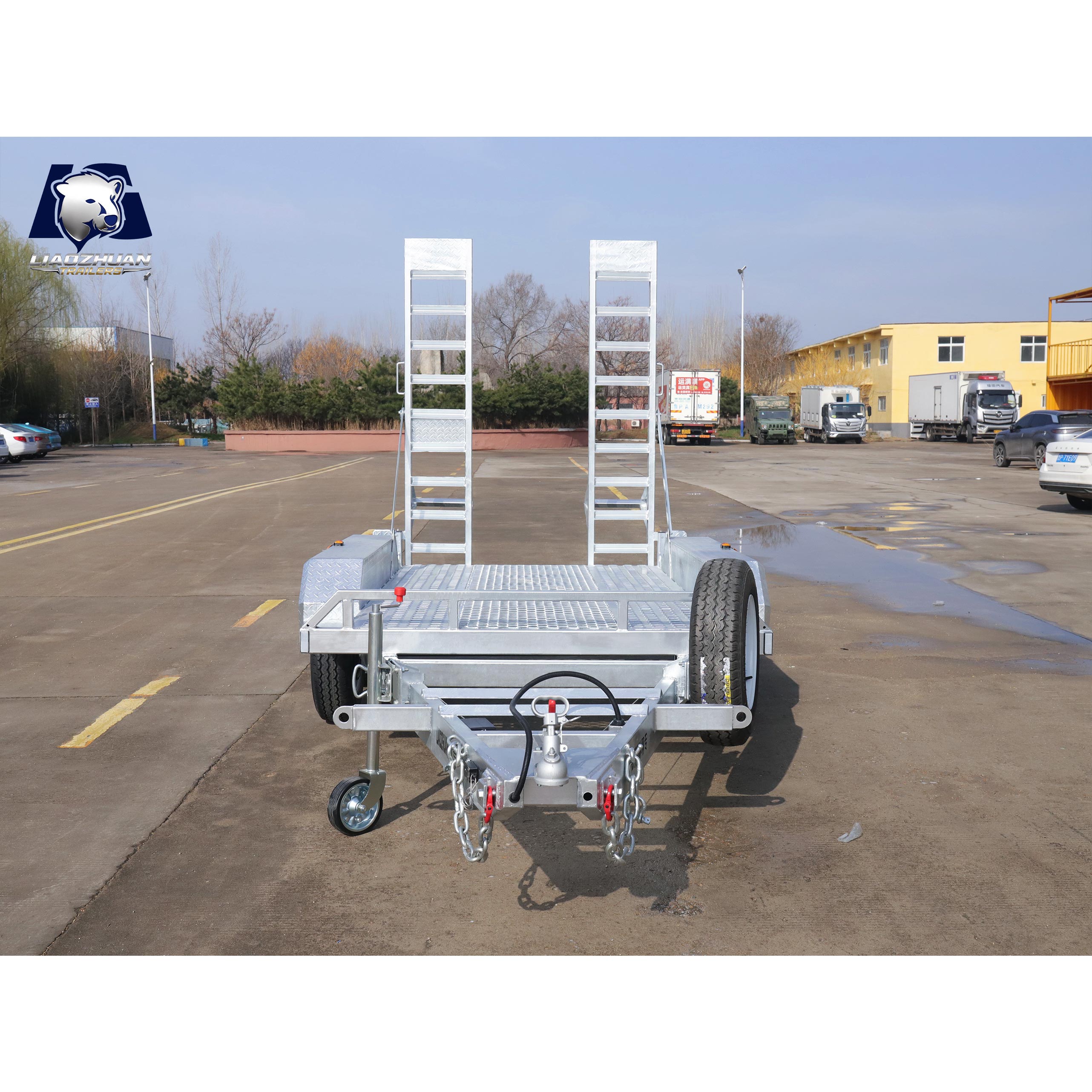 8×5 Double-axis Hot-Dip Galvanised Excavator Trailer 3000kg ATM