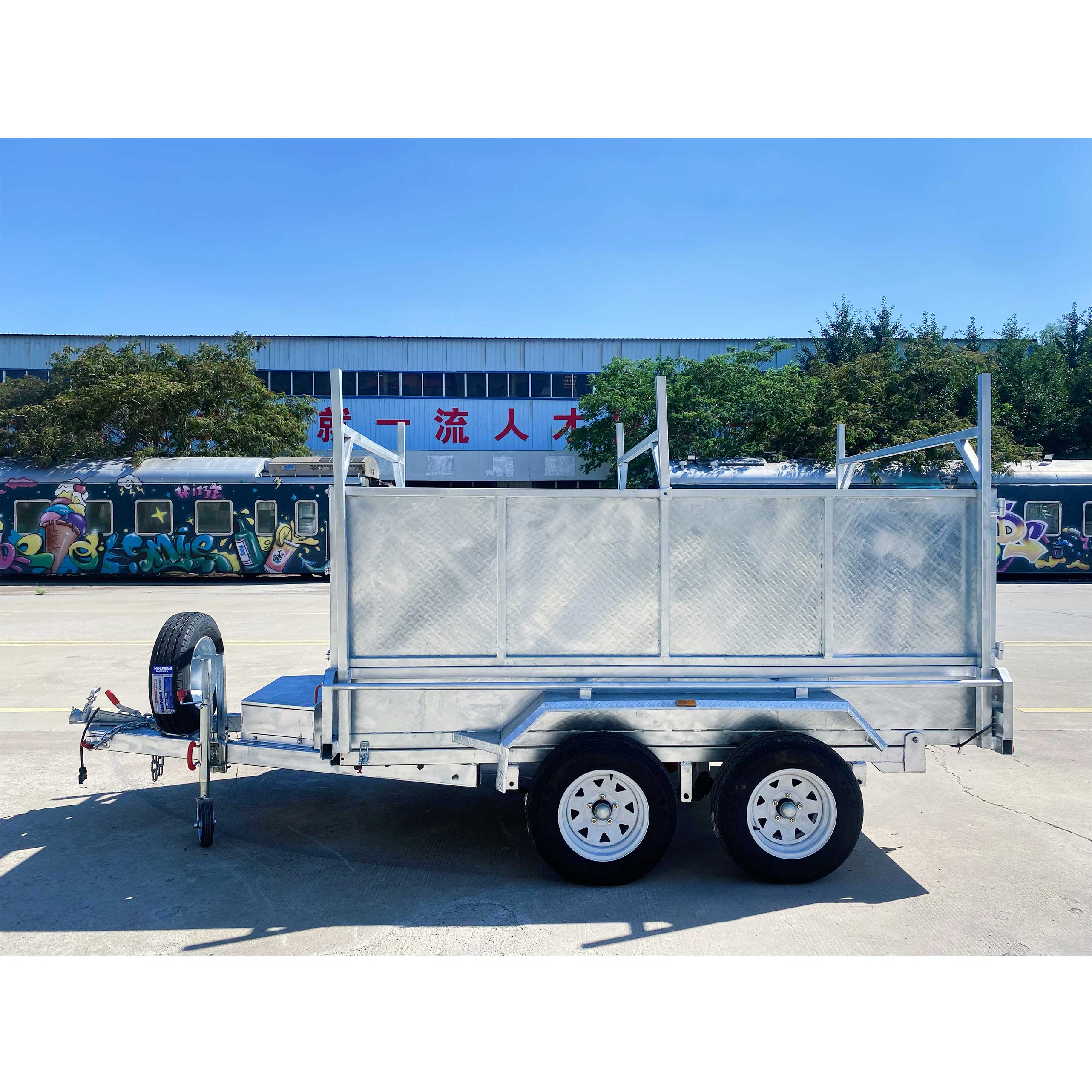 Two-axle series box trailer