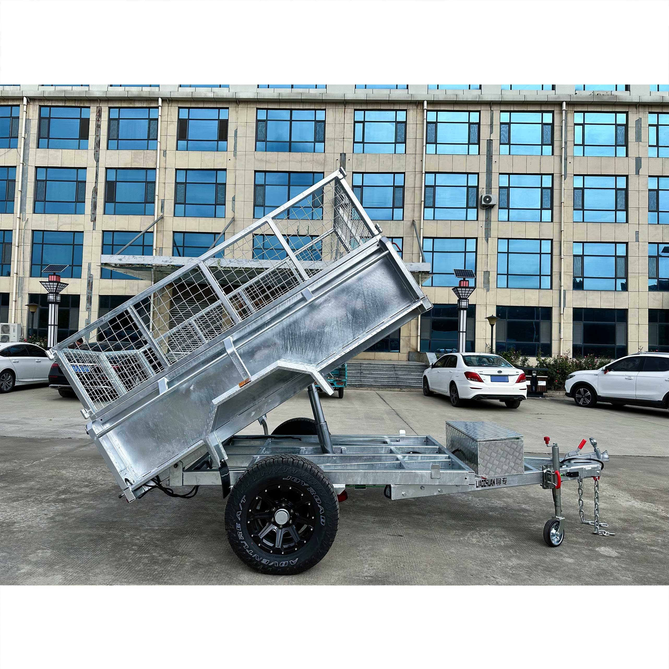 8x5 Hydraulic Single-axis Tipper Galvanised Box Trailer 2000kg ATM (Electric Brake)