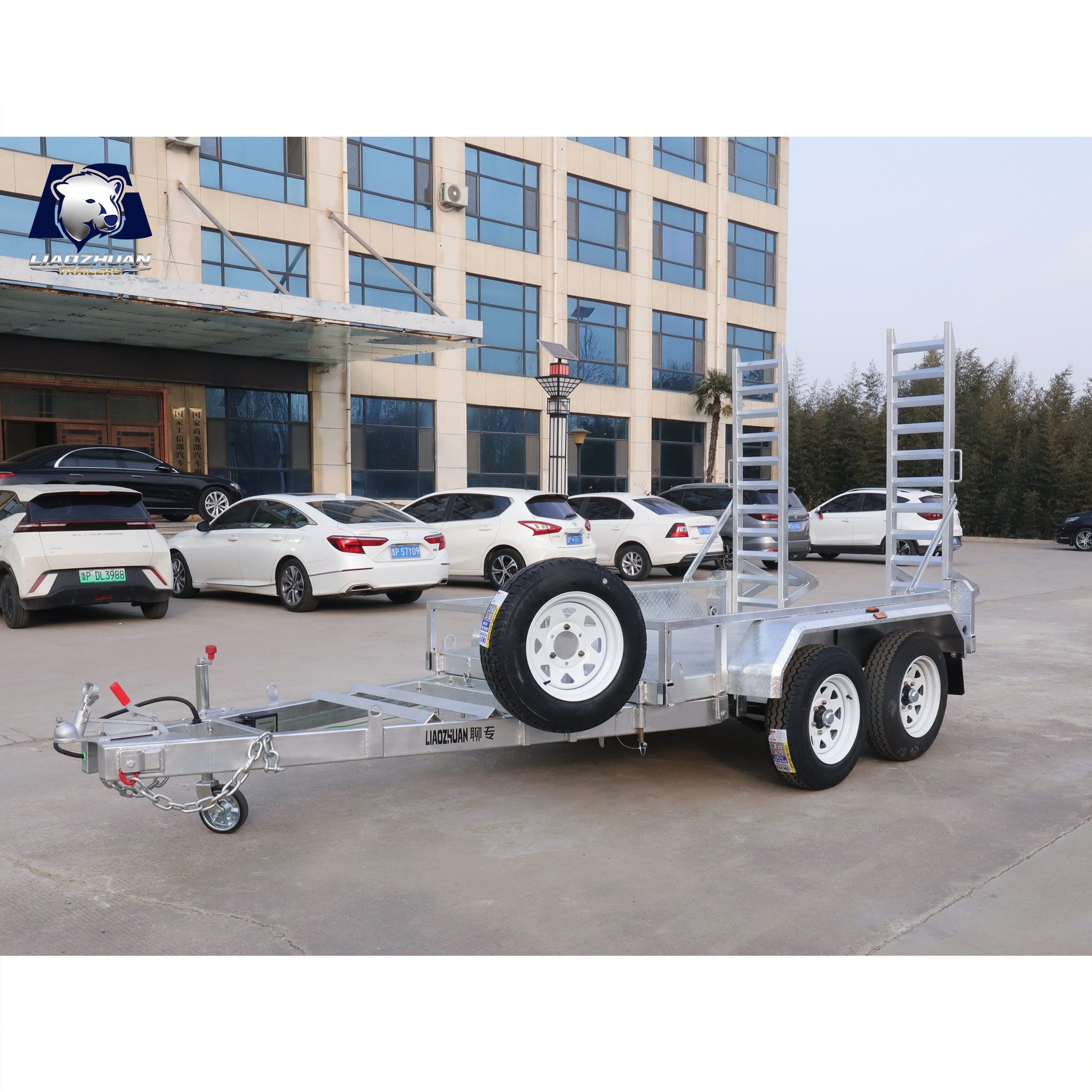 8×5 Double-axis Hot-Dip Galvanised Excavator Trailer 3000kg ATM