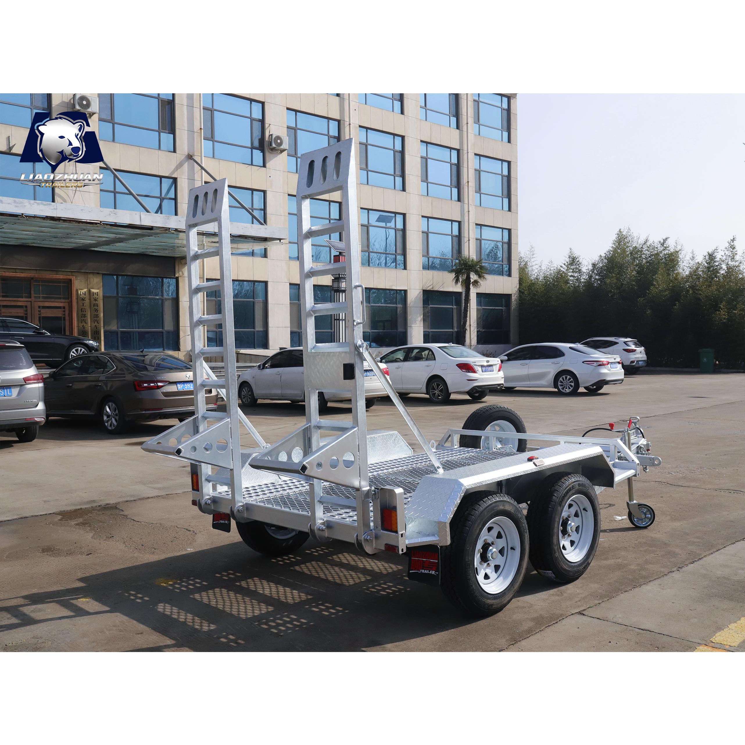 8×5 Double-axis Hot-Dip Galvanised Excavator Trailer 3000kg ATM