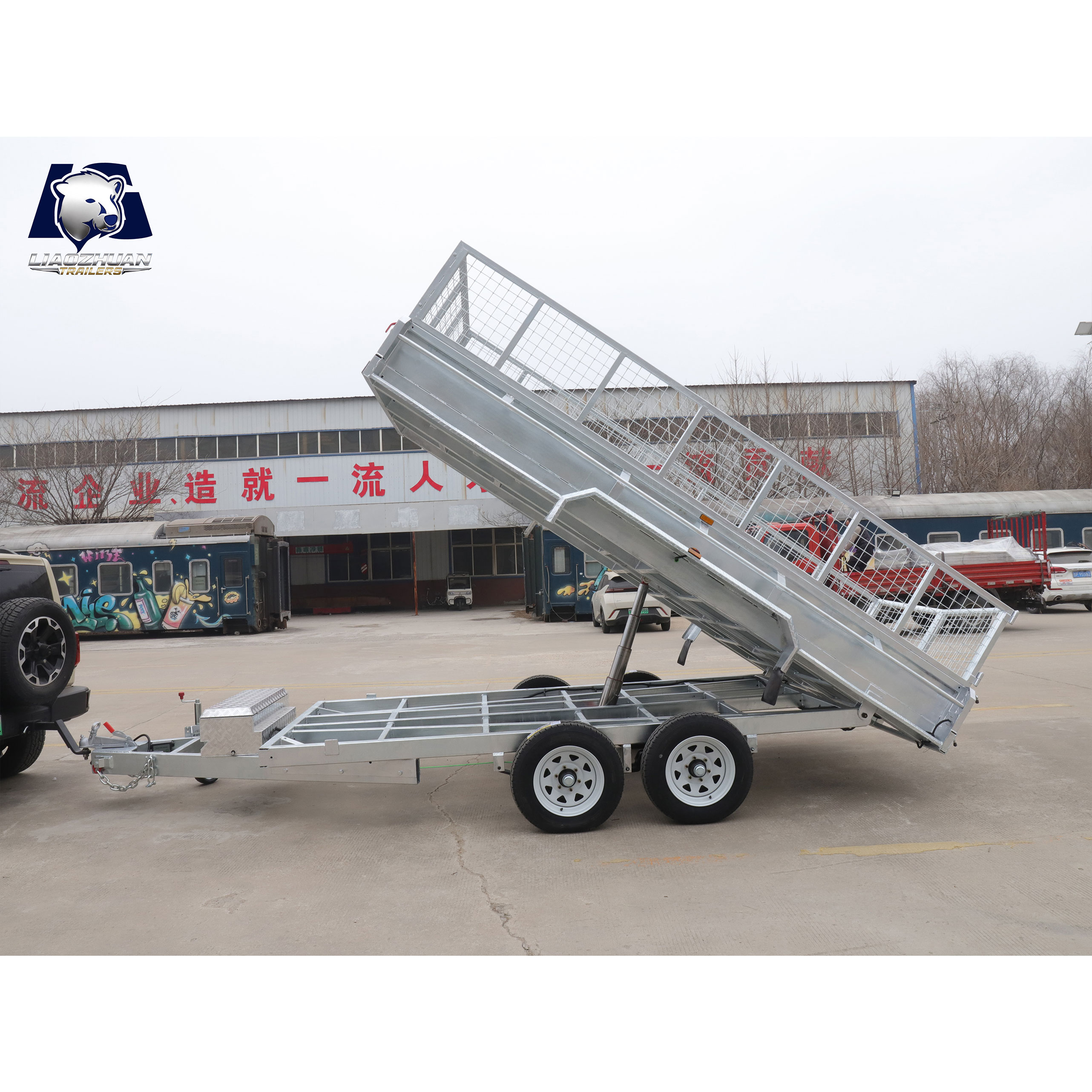 14x6 Hydraulic Tipper Galvanised Box Trailer 3500kg ATM (Electric Brake)