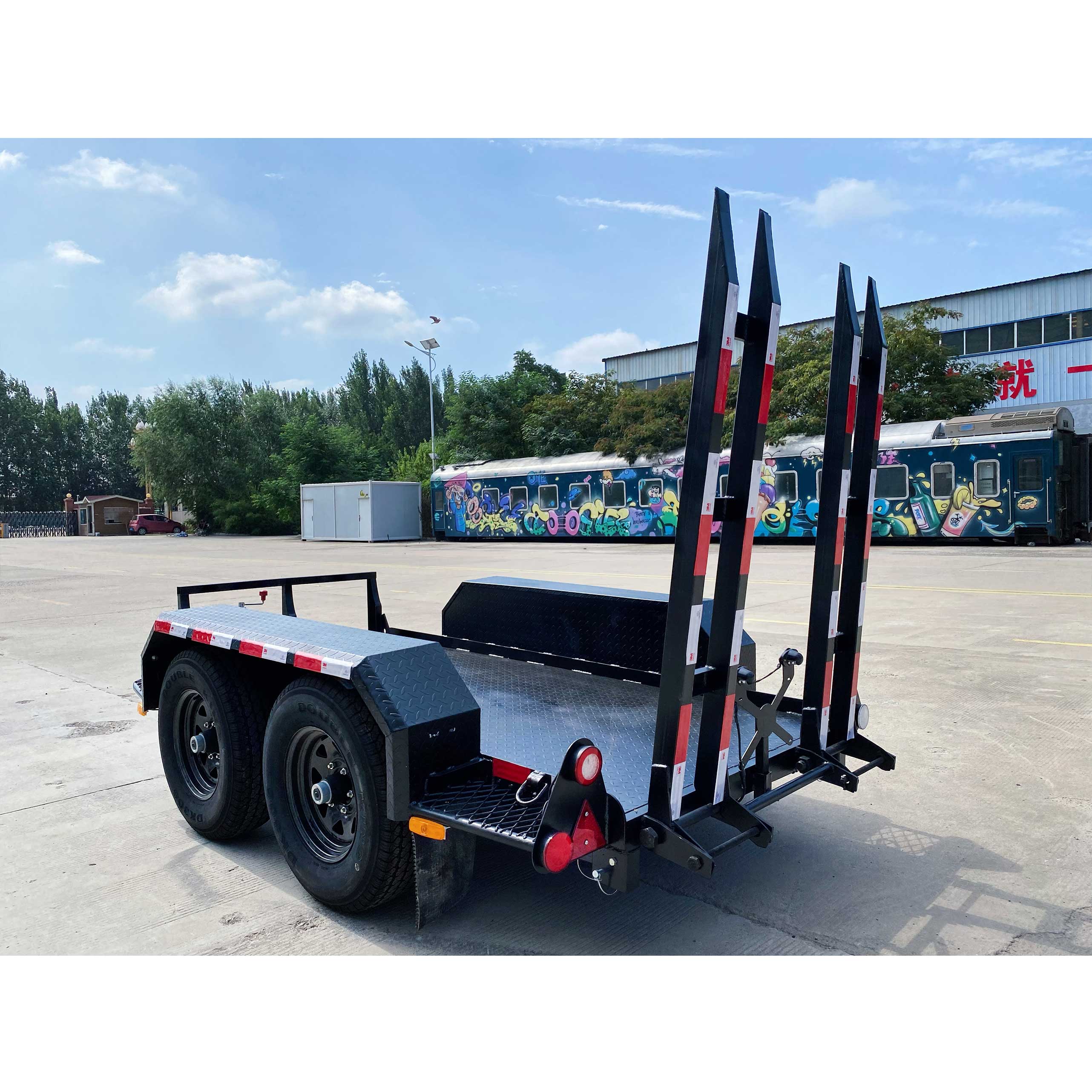 Road roller trailer