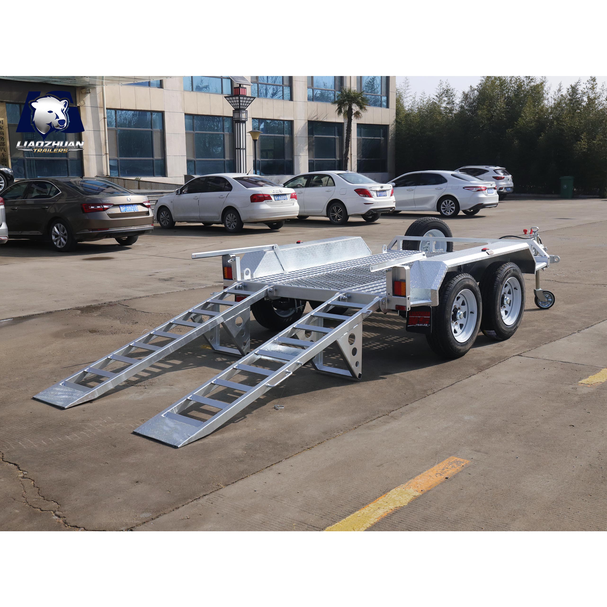 8×5 Double-axis Hot-Dip Galvanised Excavator Trailer 3000kg ATM