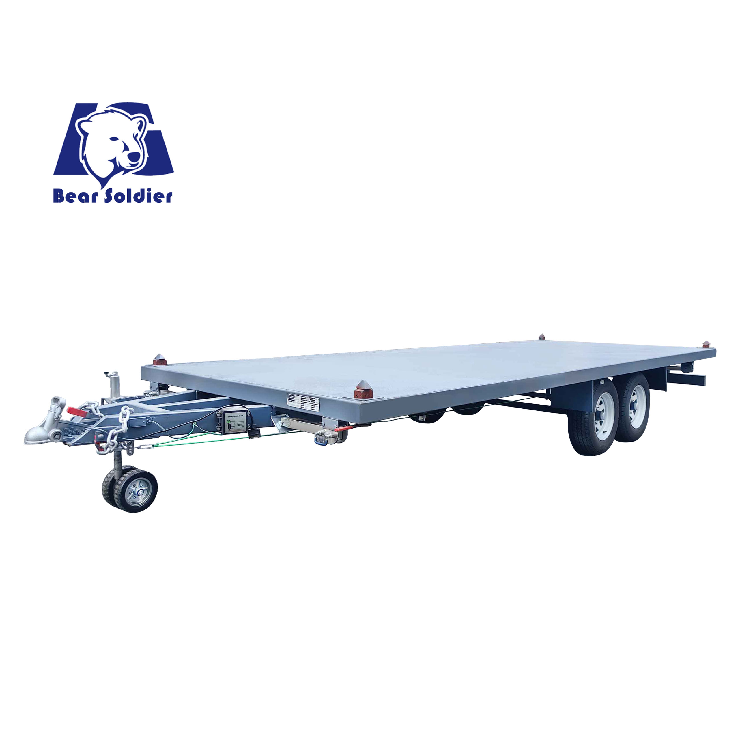 Bottom-plate container house trailer