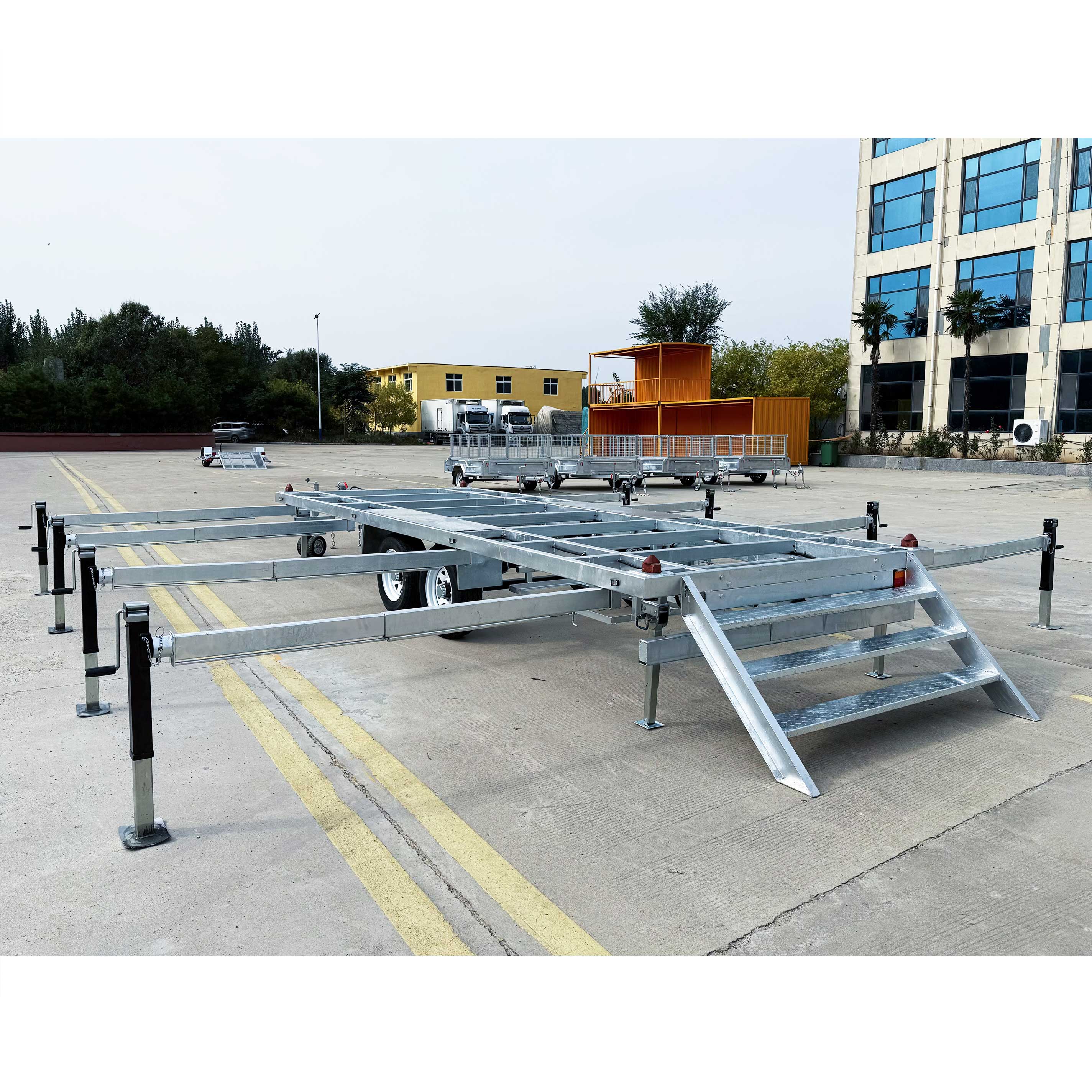 Hot-dip Galvanizing Skeleton Style Tiny House trailers