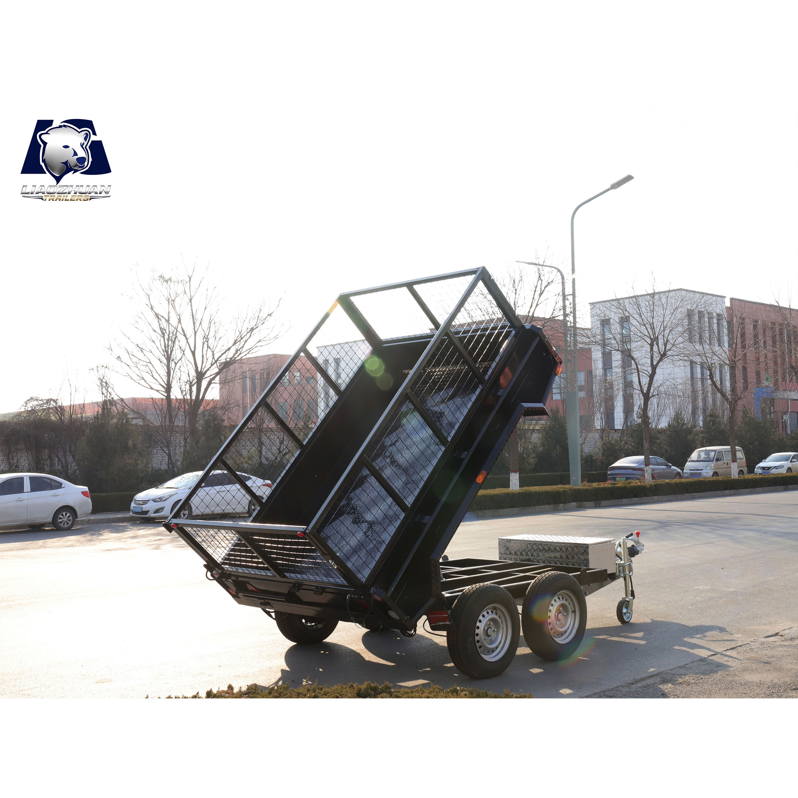 8x5 Hydraulic Dual-axis Tipper Painting Trailer 3000kg ATM (Collision Brake)