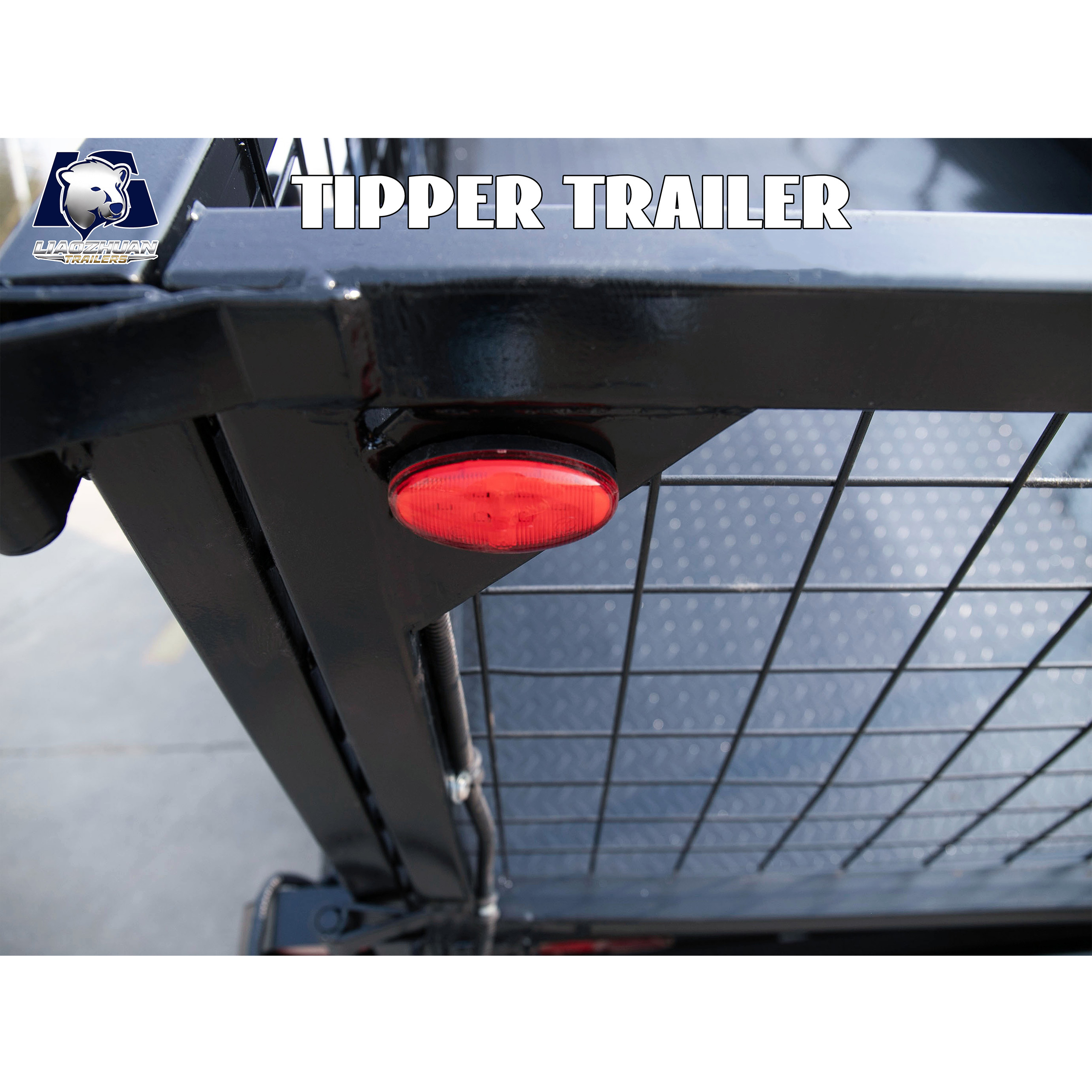 EU 14x6 Hydraulic Single-axis Tipper Painting Trailer 3500kg ATM (Electric Brake)