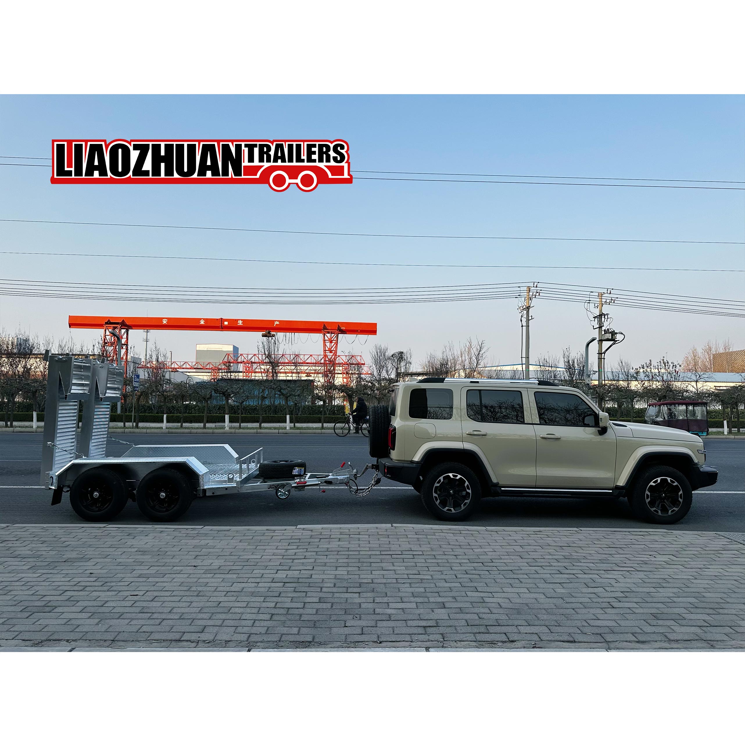 8×5 Double-axis Hot-Dip Galvanised Excavator Trailer 3500kg ATM