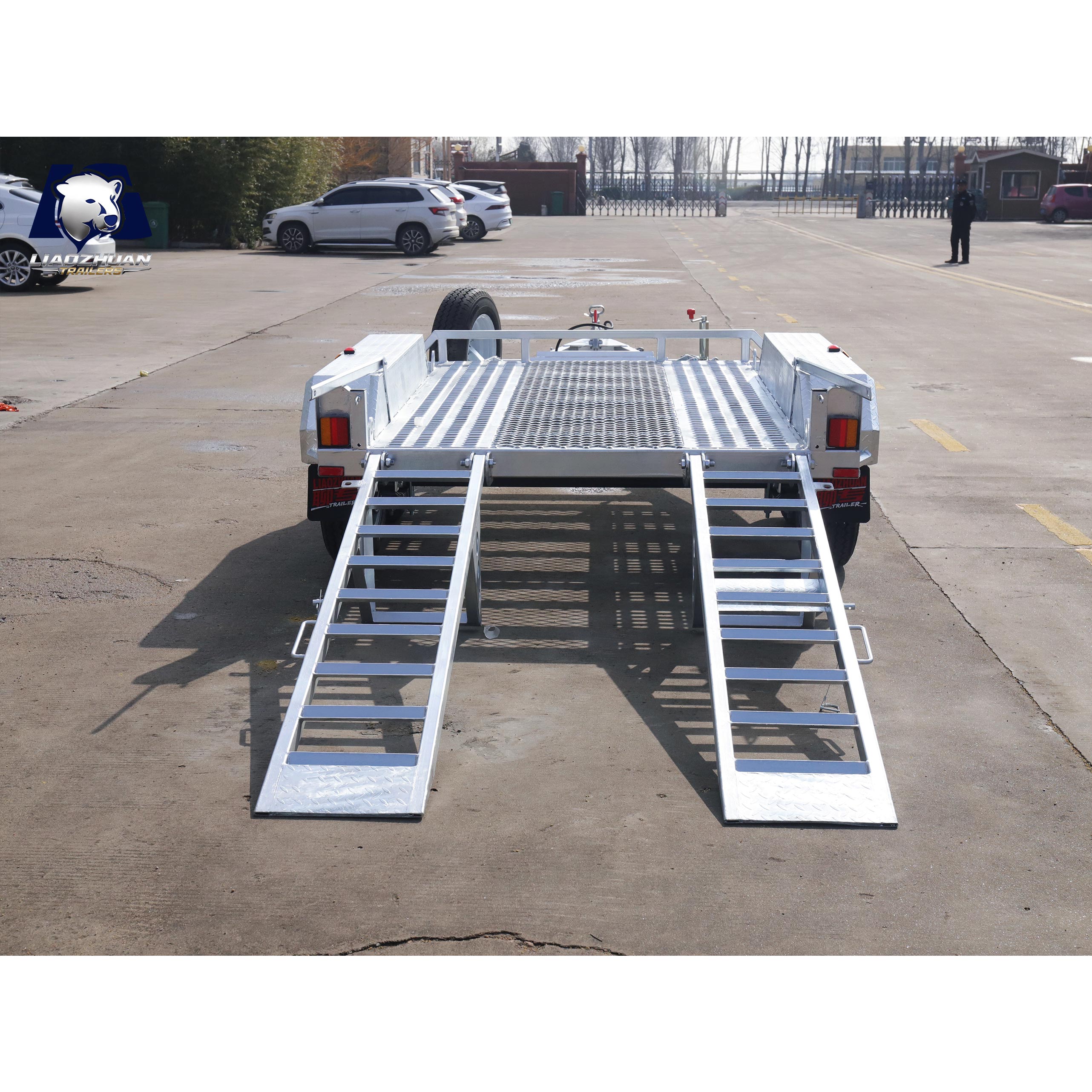 8×5 Double-axis Hot-Dip Galvanised Excavator Trailer 3000kg ATM