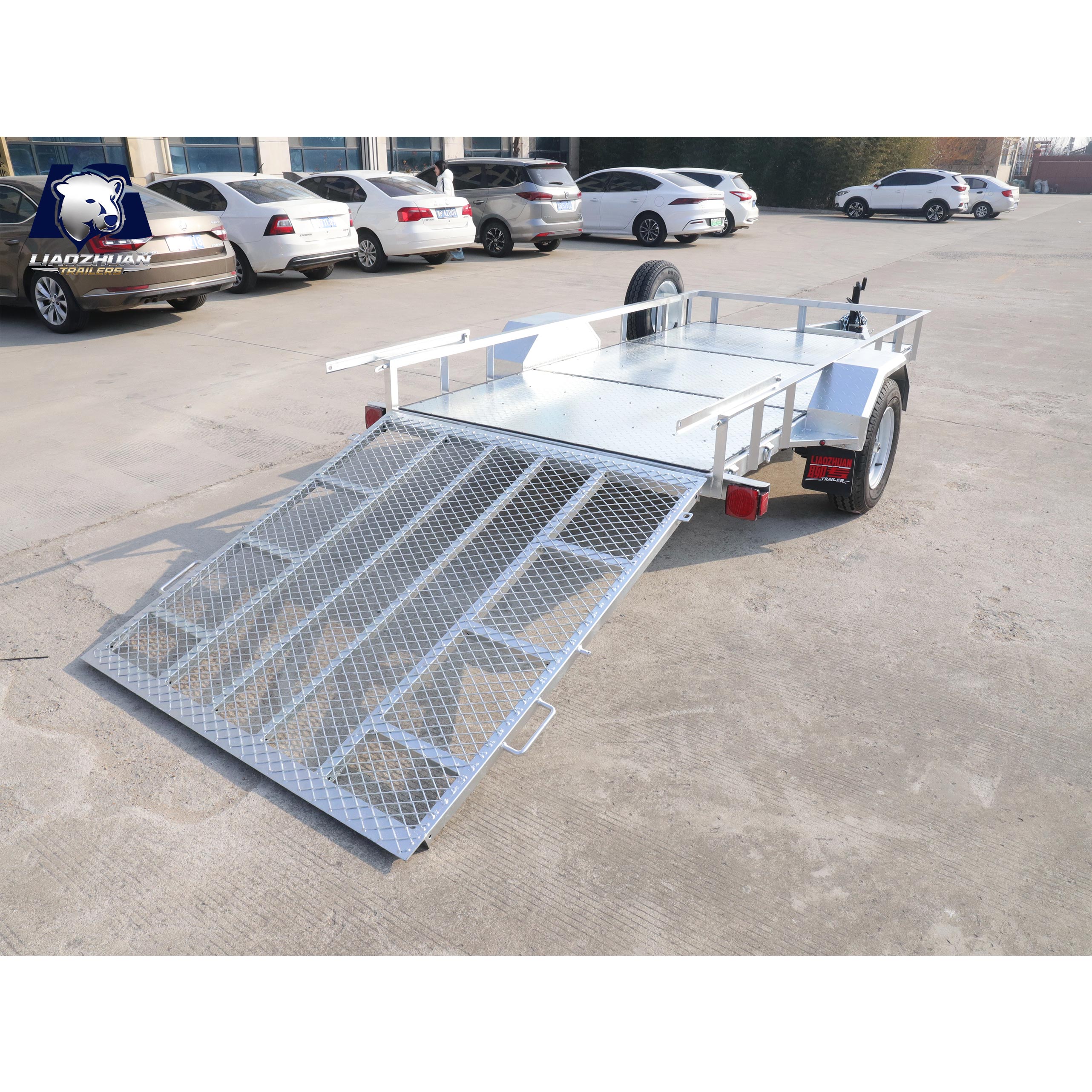 Hot-dip galvanized Utility trailer GVM 3000 pounds