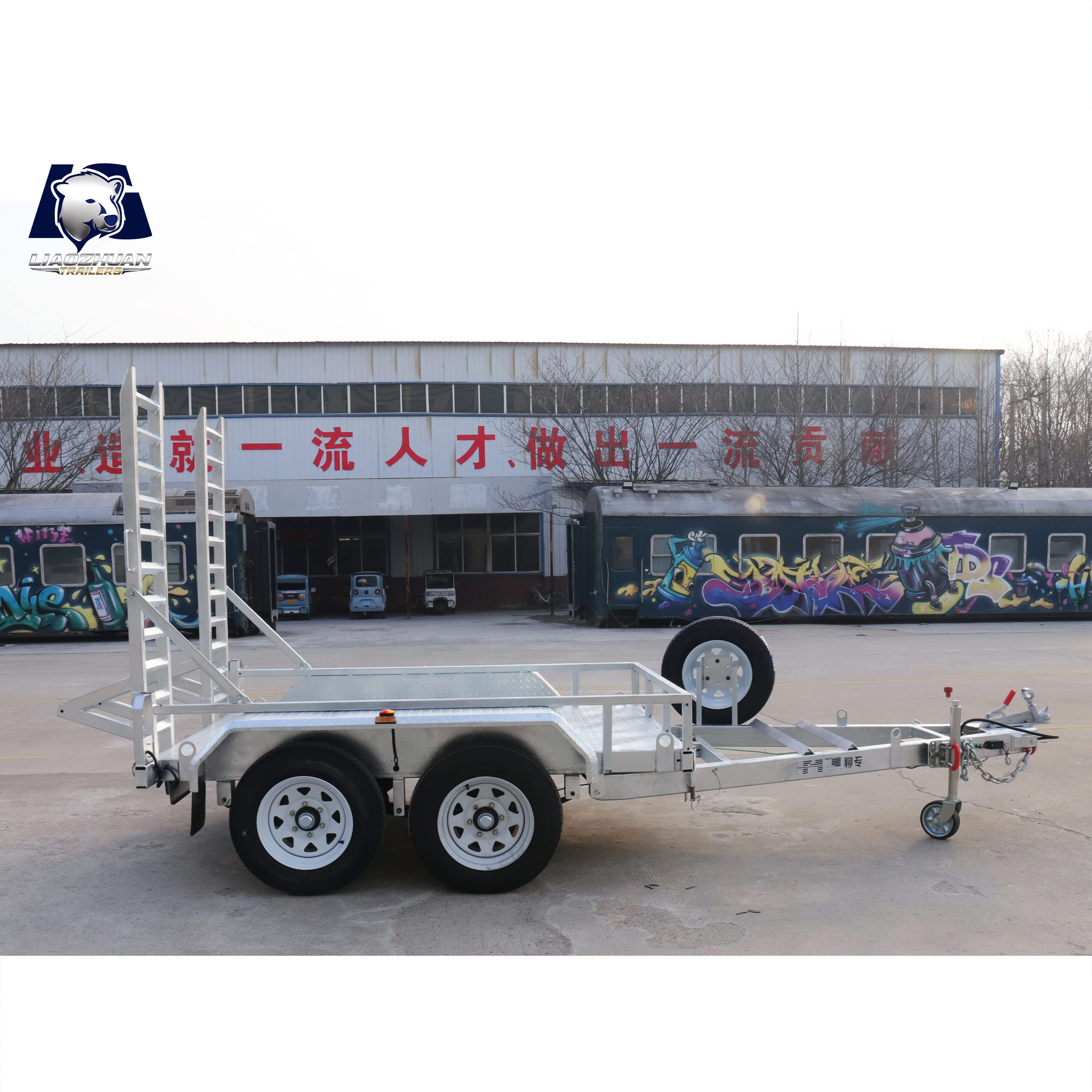 8×5 Double-axis Hot-Dip Galvanised Excavator Trailer 3000kg ATM