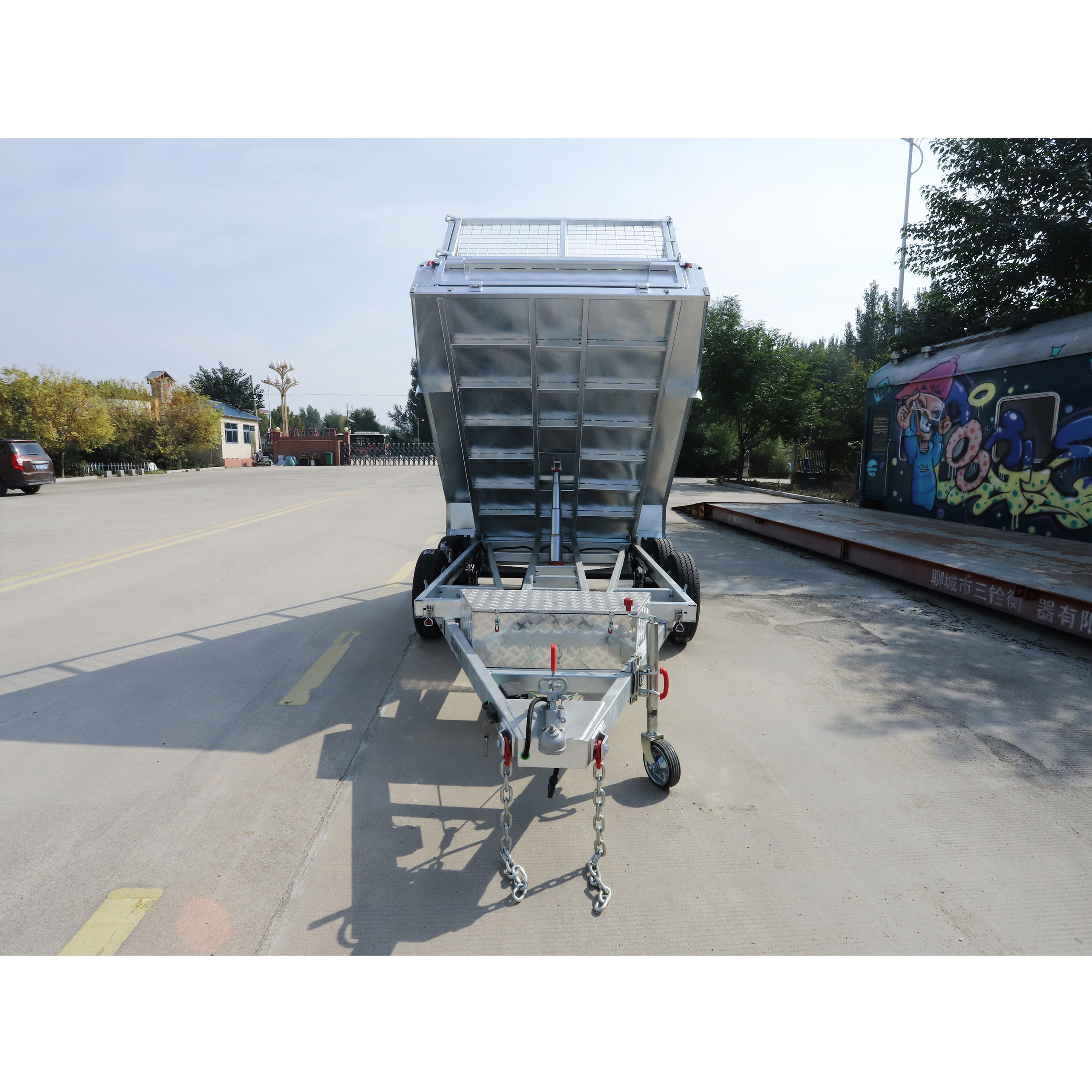 10x5 Hydraulic Tipper Galvanised Box Trailer 3000kg ATM (Electric Brake)