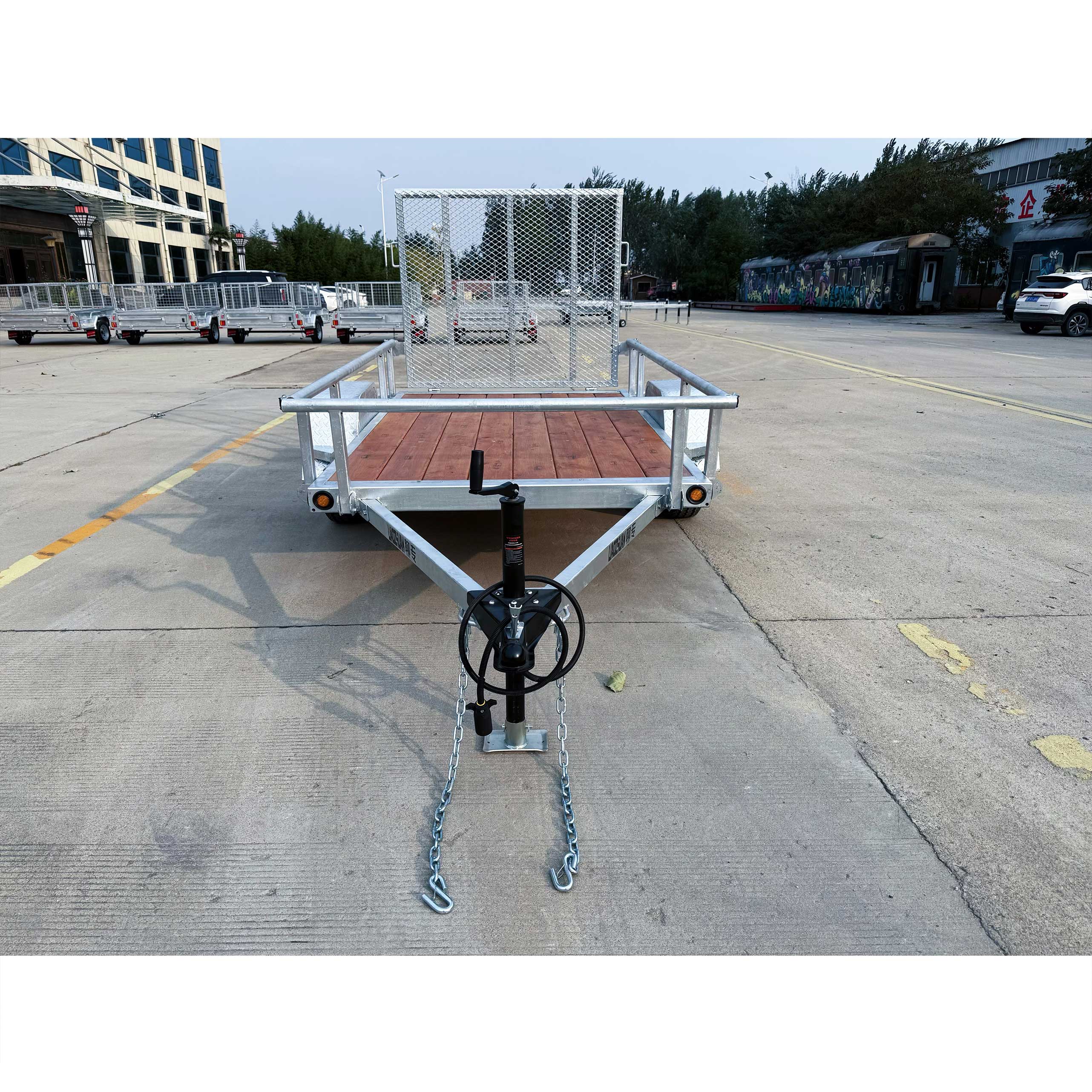 Utility wooden board trailer