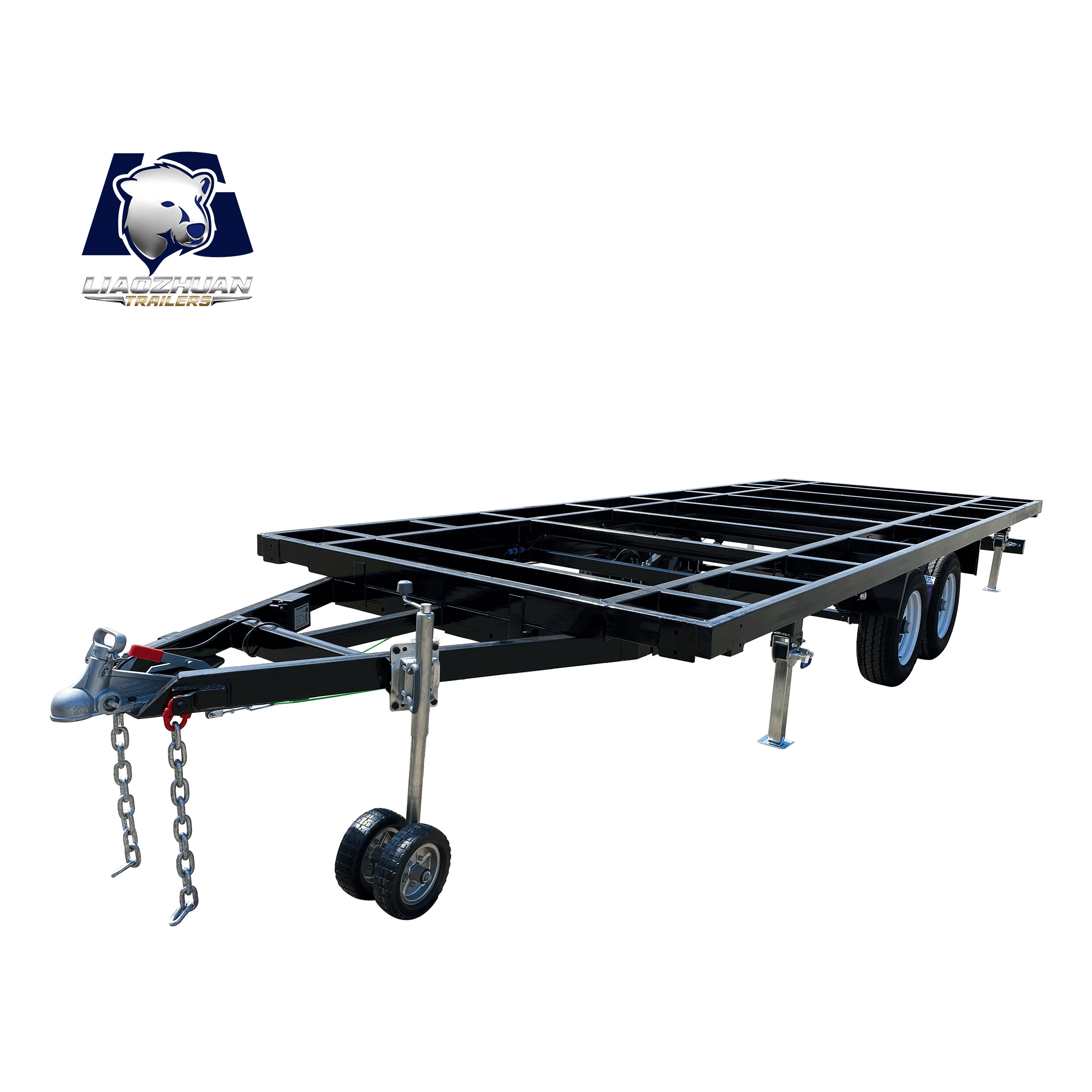 20FT ATM4500kg Double-axis frame container house trailer