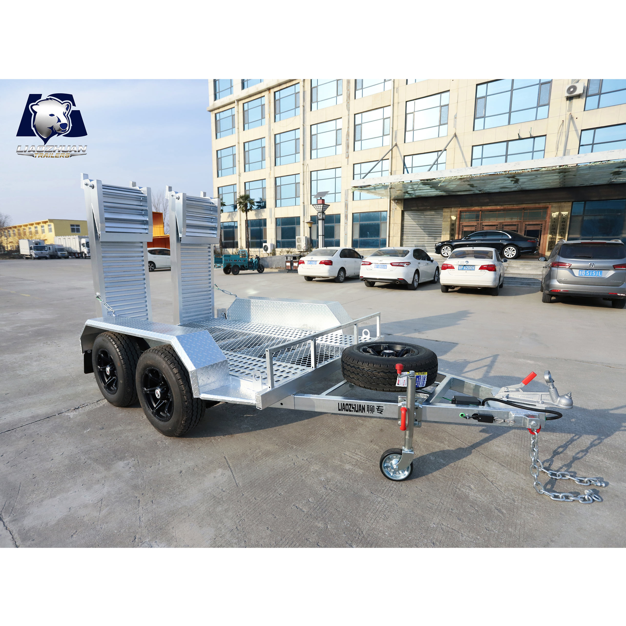 8×5 Double-axis Hot-Dip Galvanised Excavator Trailer 3500kg ATM