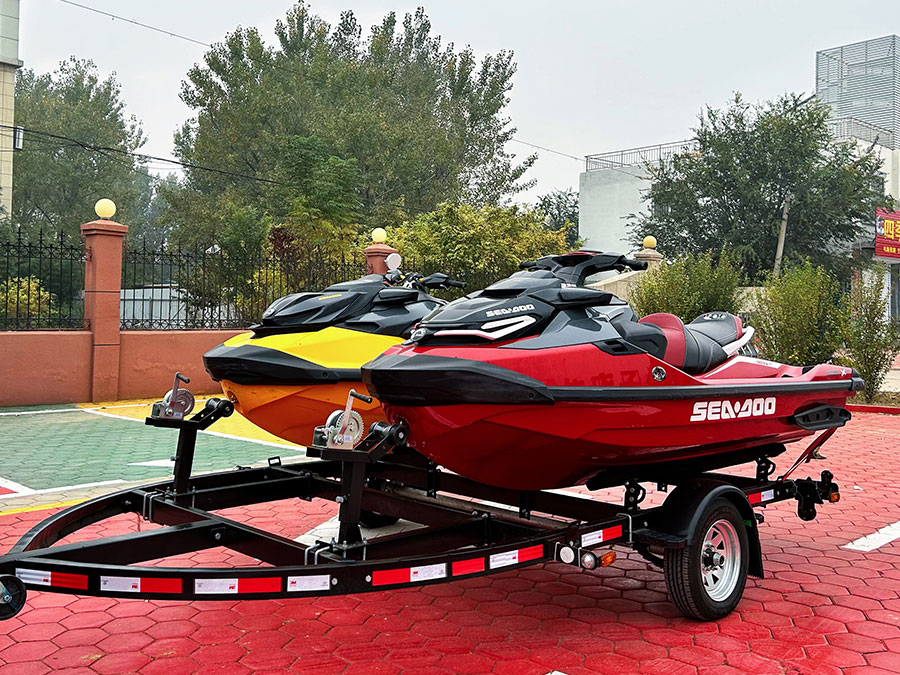 Double yacht trailer