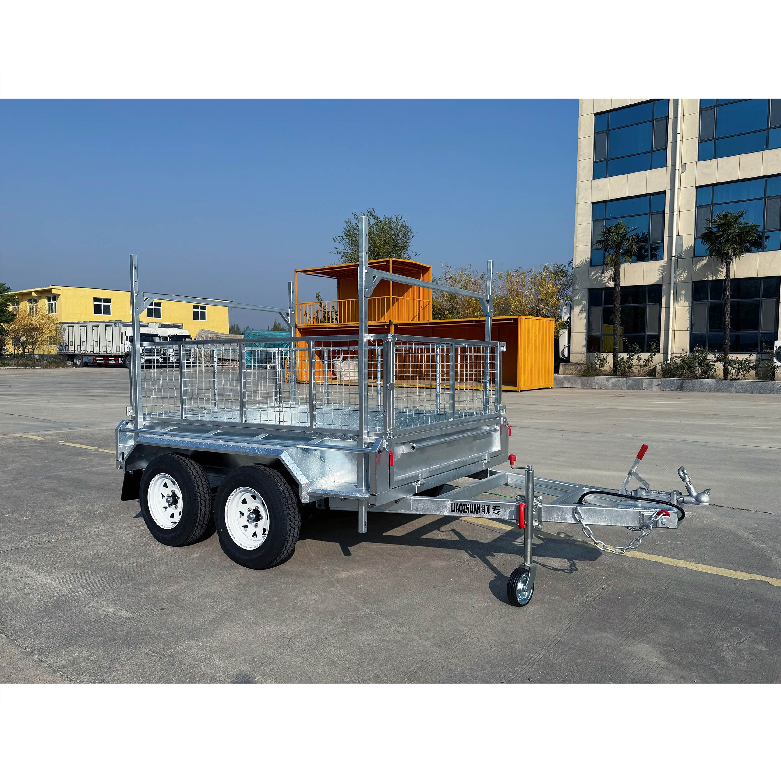 8×5 Tandem Axle Hot-Dip Galvanised Box Trailer 2000kg ATM H rack