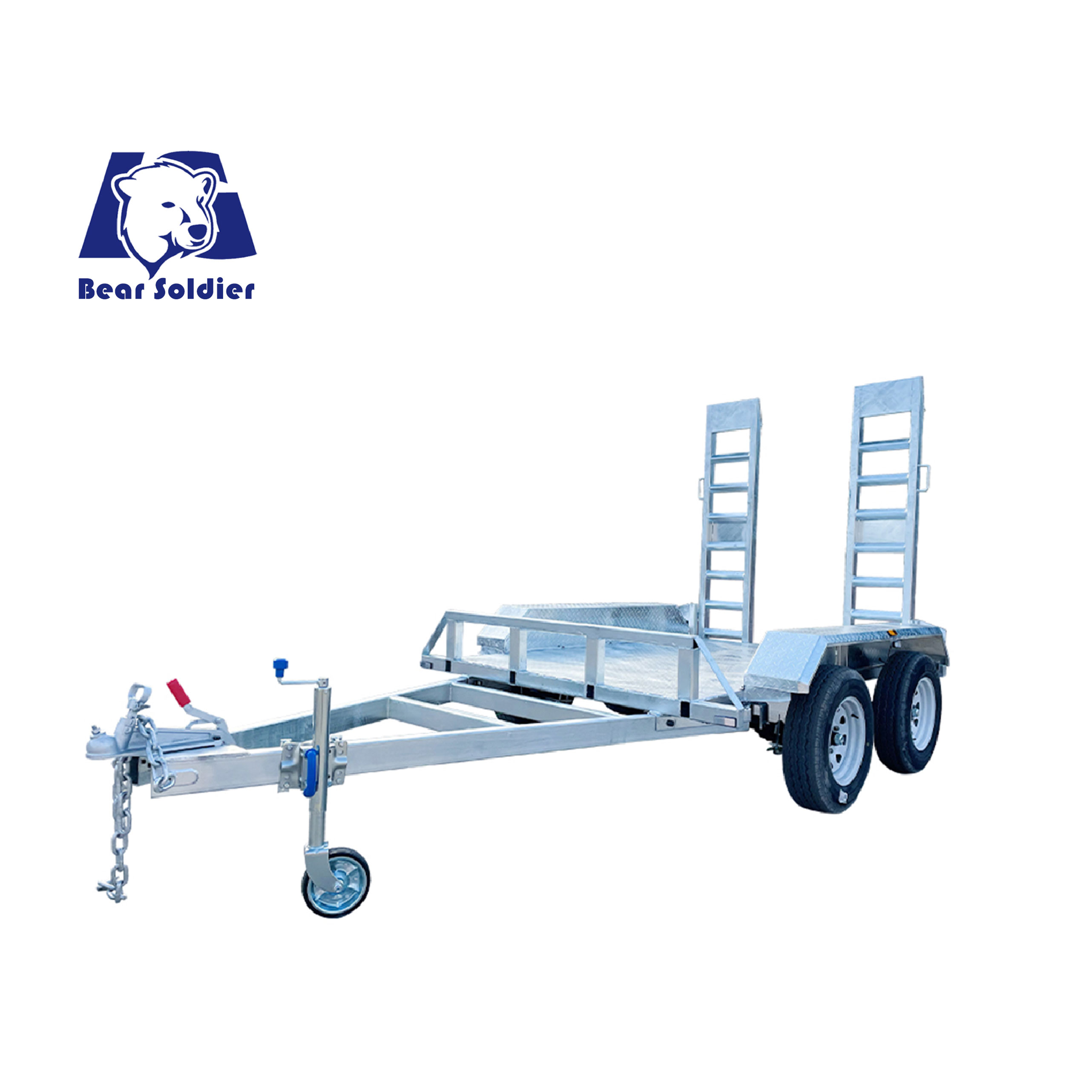 8×5 ATM3000kg small excavator agricultural trailer