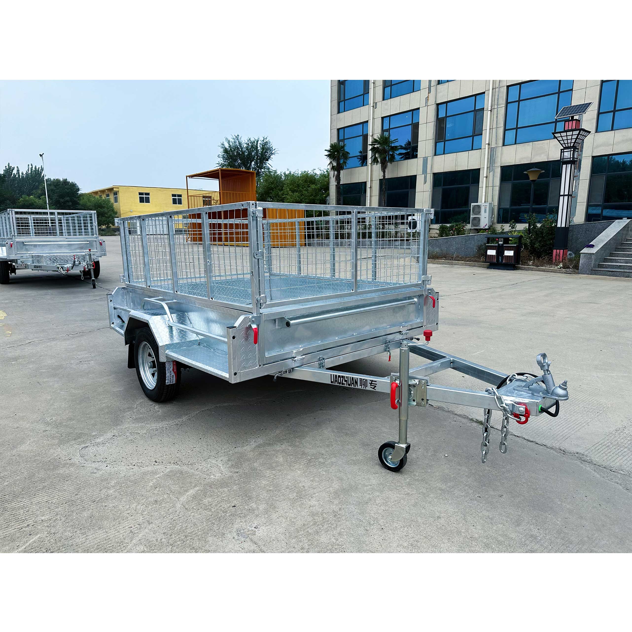 Single-axis cage-type tandem 7*5 trailer ATM750kg