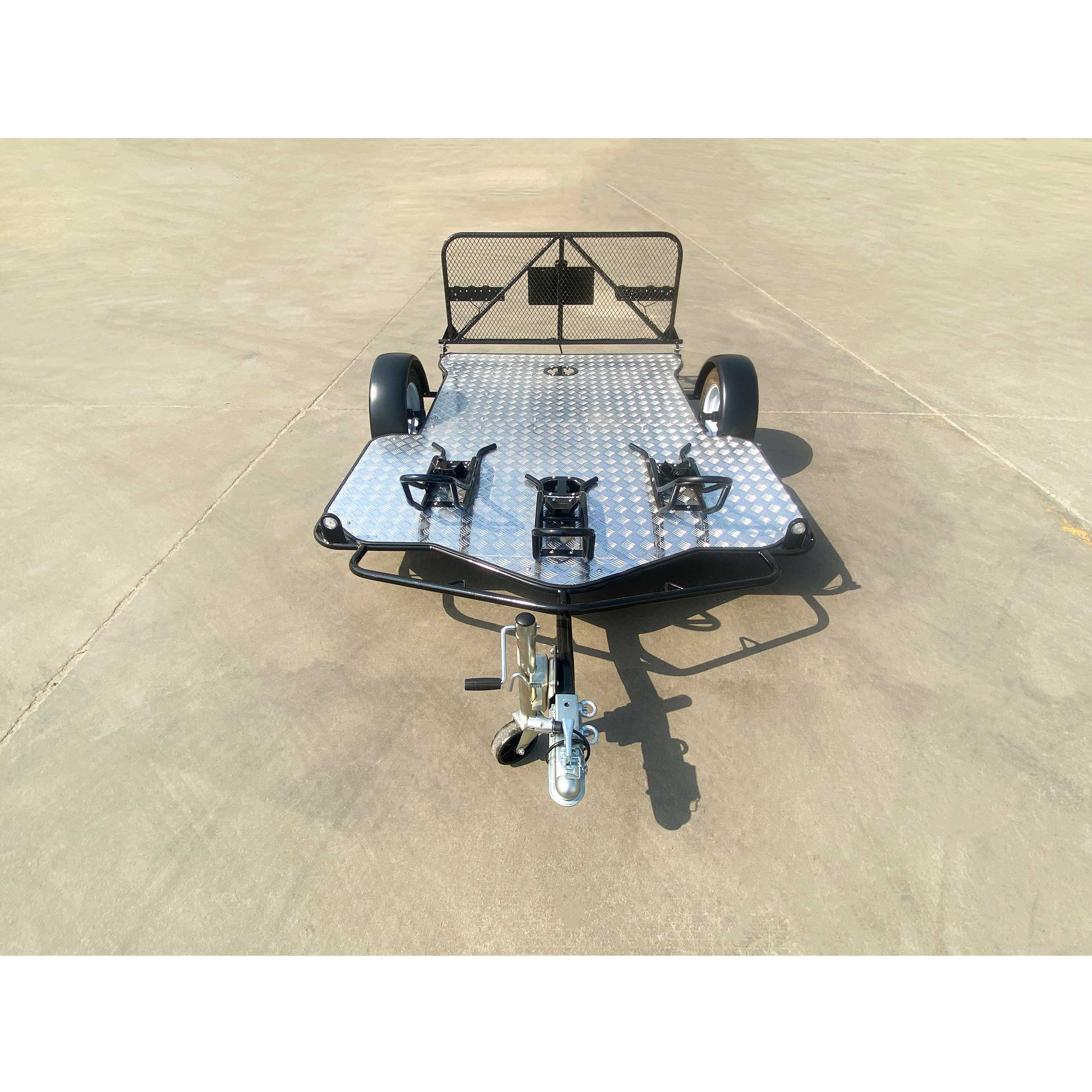 Double motorcycle trailer