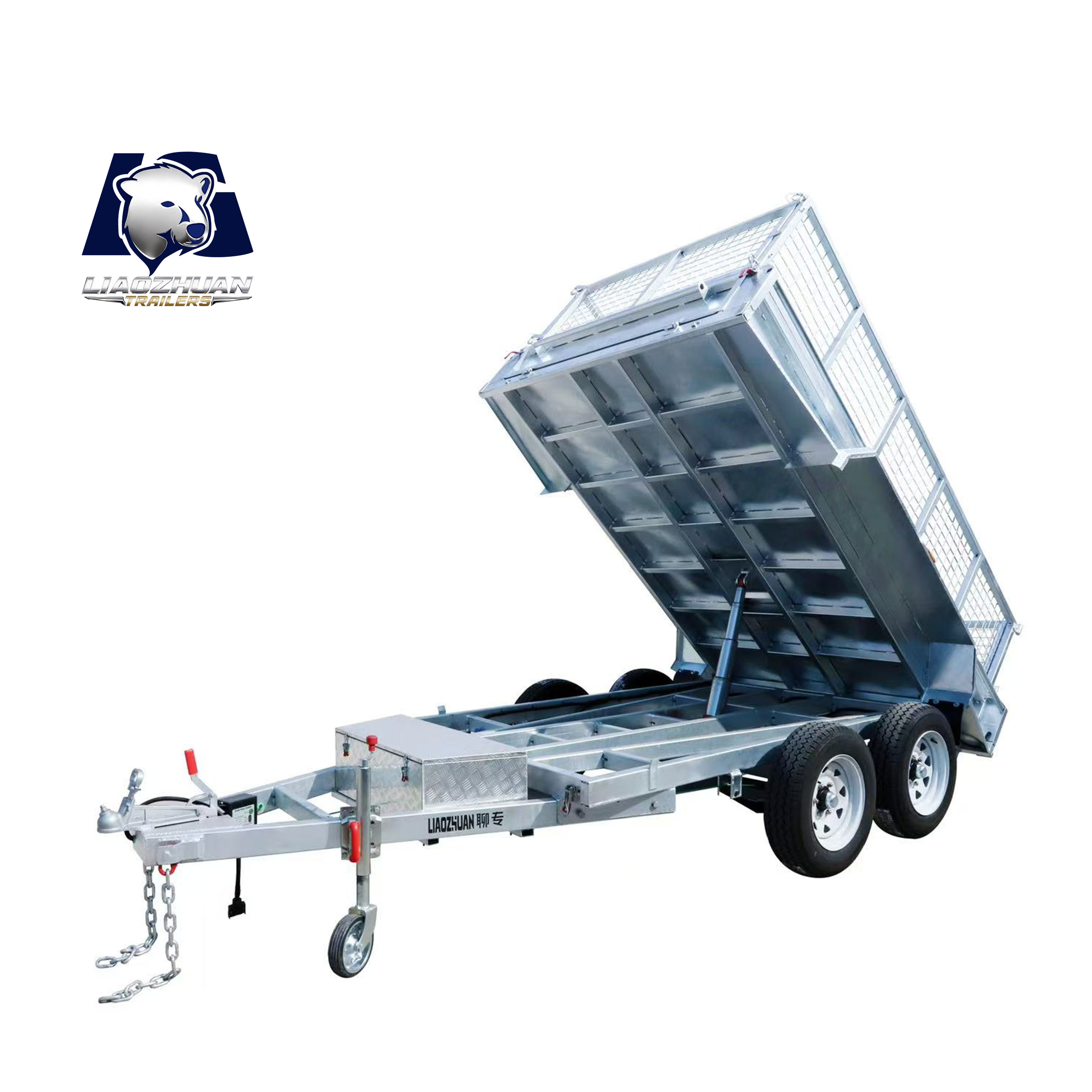 10x5 Hydraulic Tipper Galvanised Box Trailer 3000kg ATM (Electric Brake)