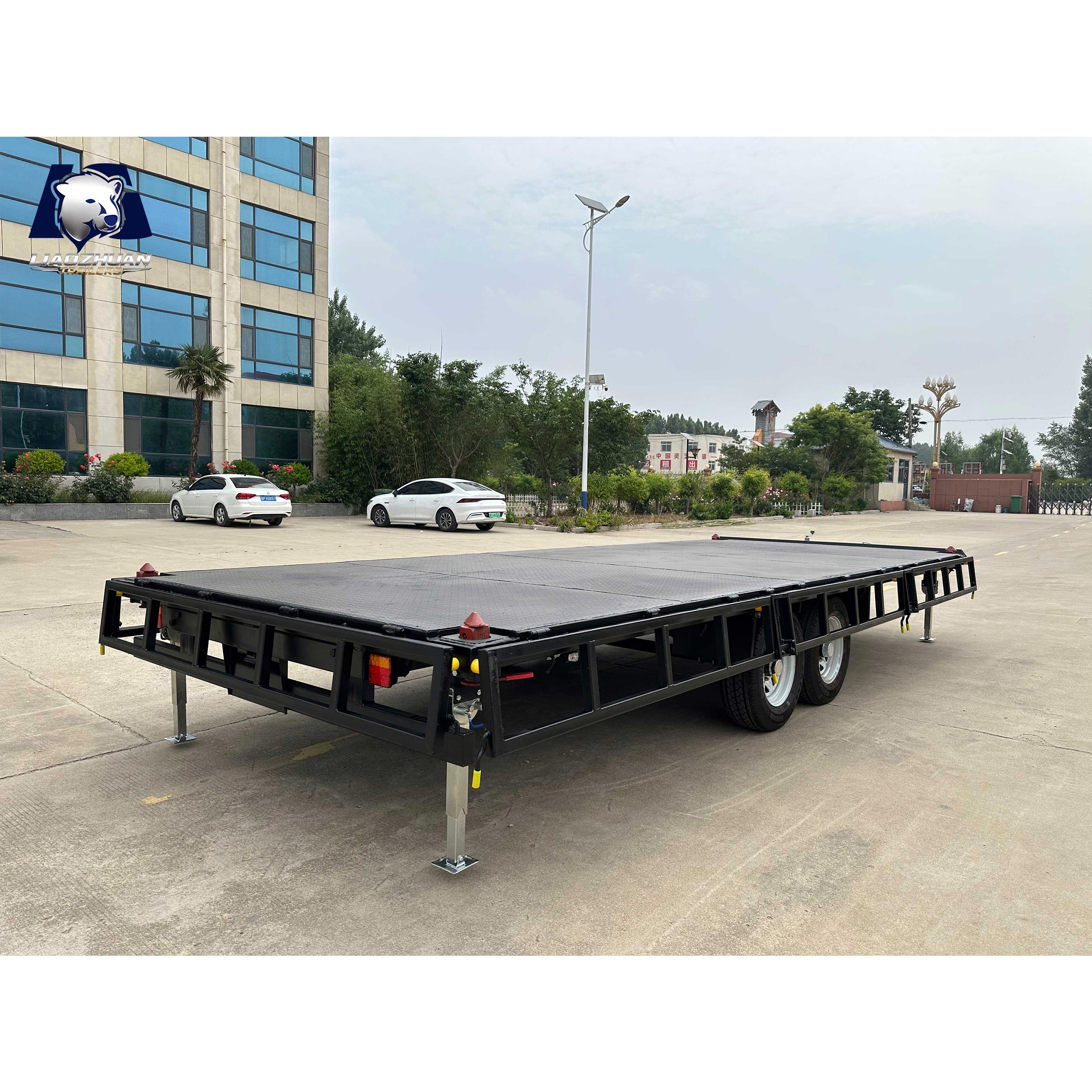 Dual-axis Flatbed Painting Trailer 4500kg ATM (Electric Brake)