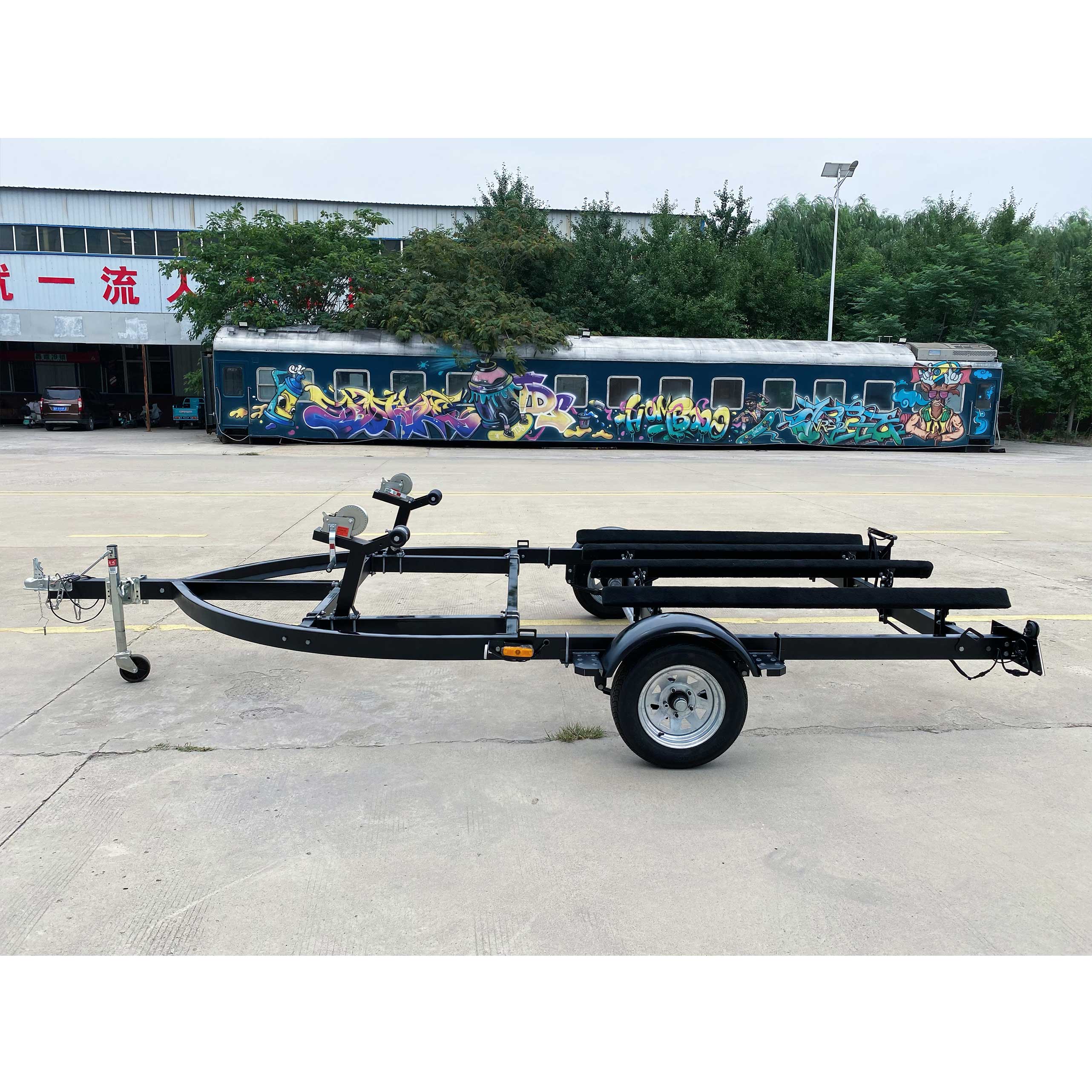 Double yacht trailer