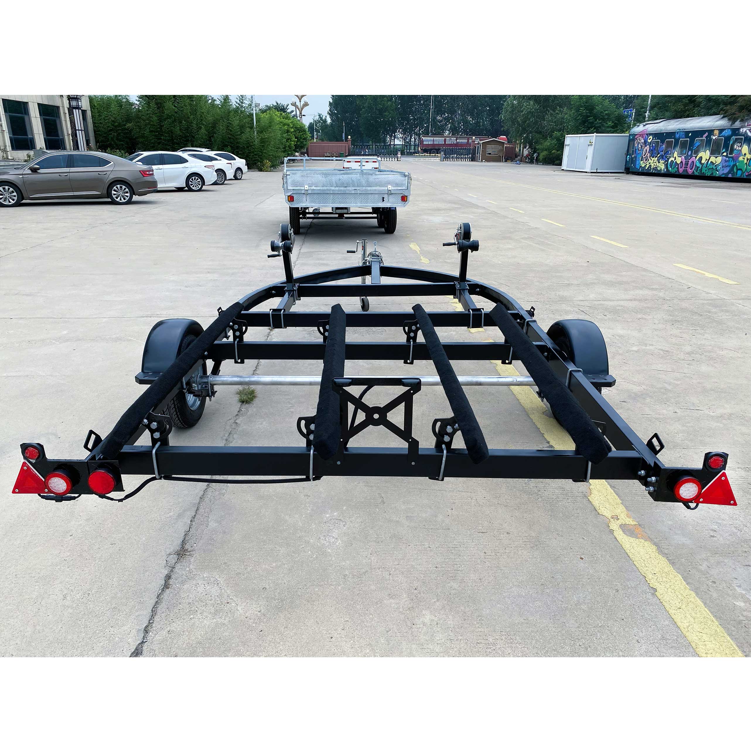 Double yacht trailer