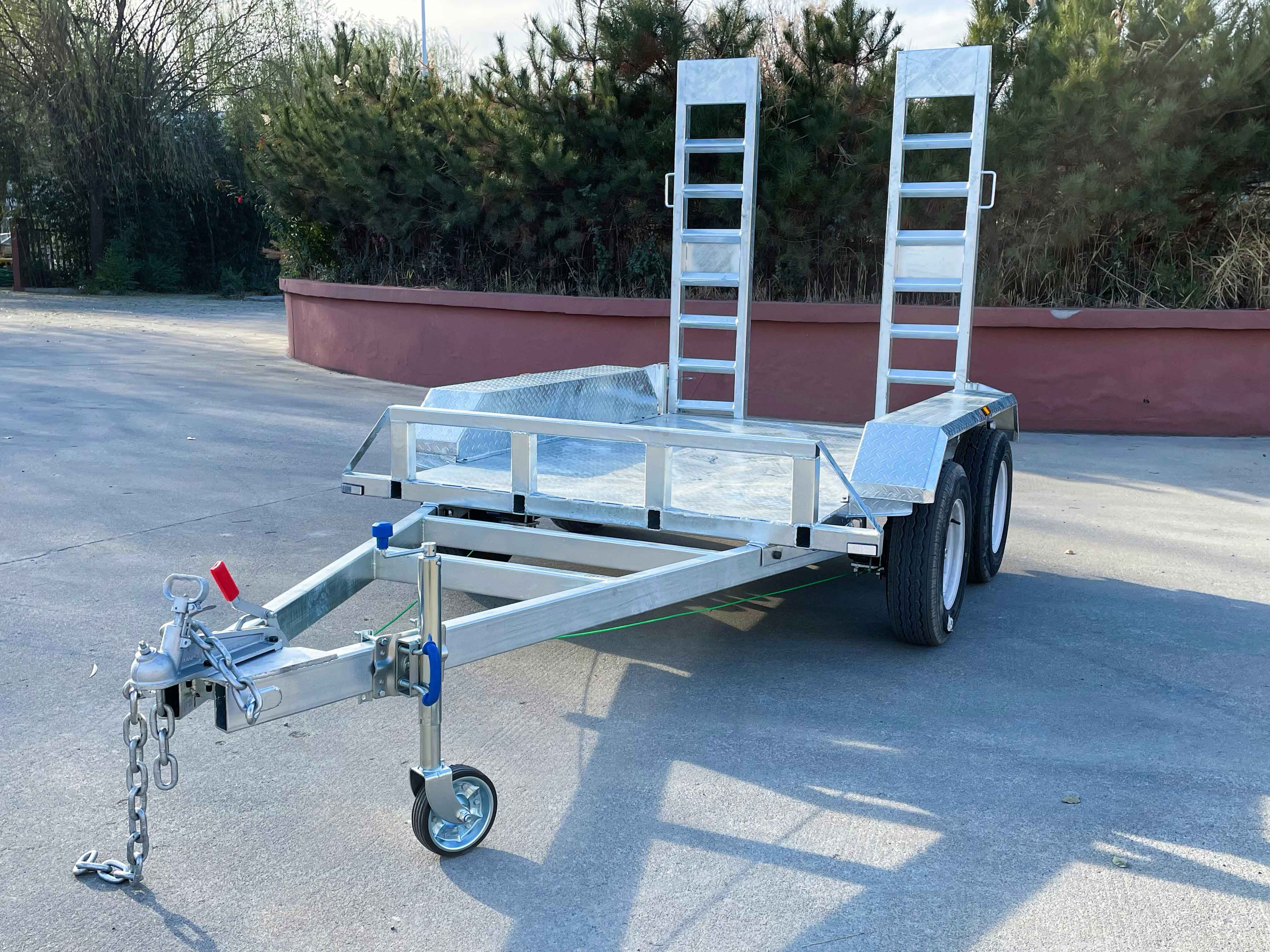 8×5 ATM3000kg small excavator agricultural trailer