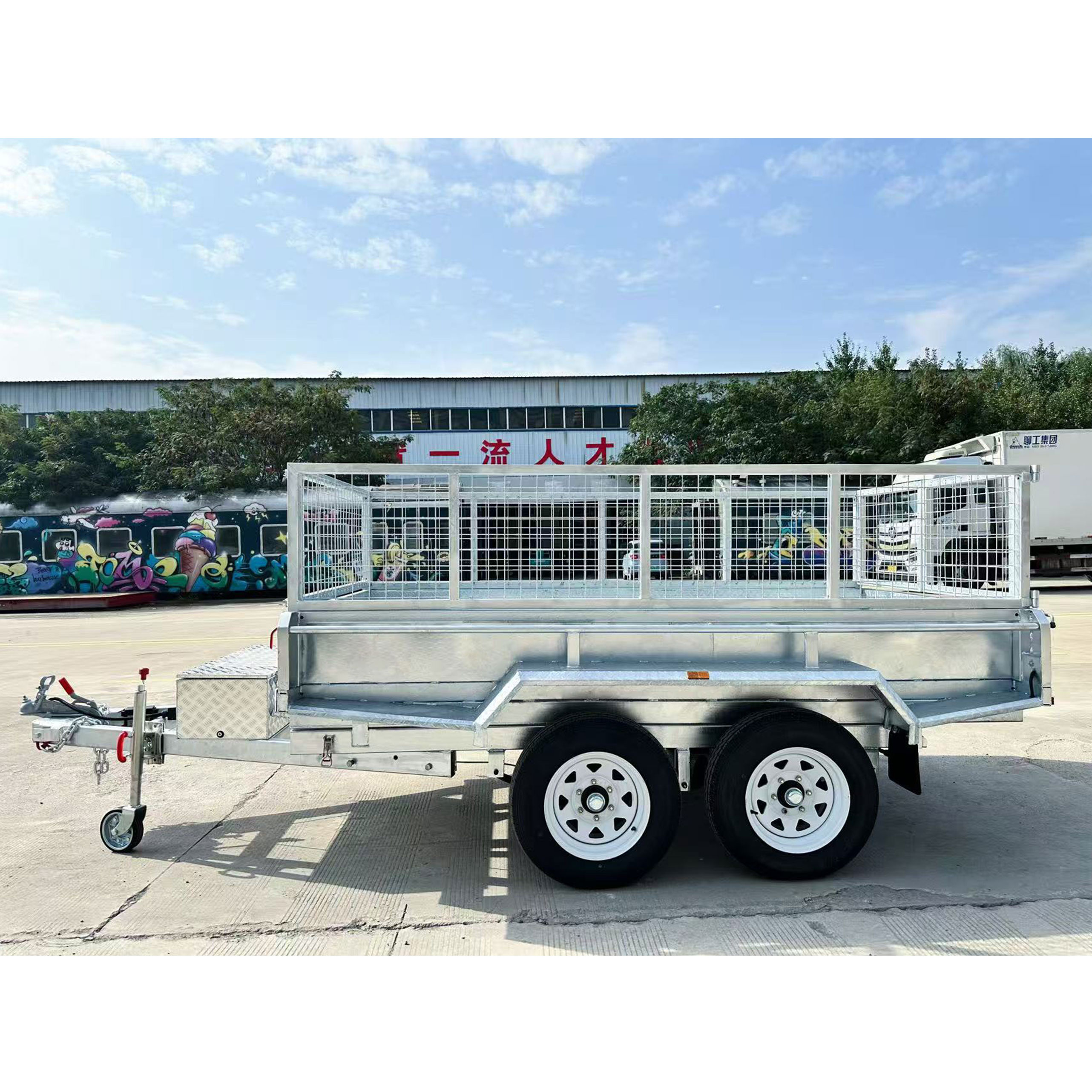 10x5 Hydraulic Tipper Galvanised Box Trailer 3200kg ATM (Electric Brake)