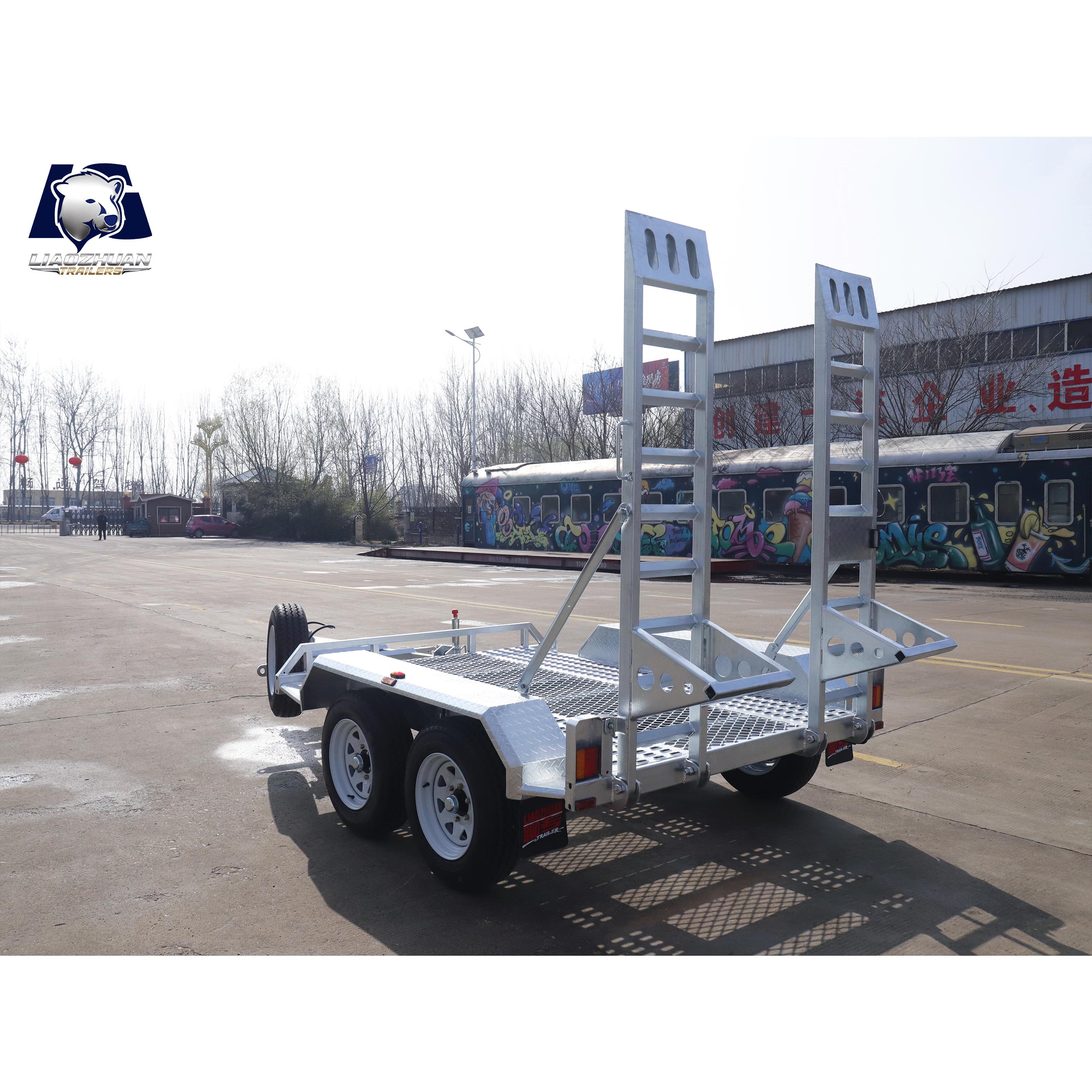 8×5 Double-axis Hot-Dip Galvanised Excavator Trailer 3000kg ATM