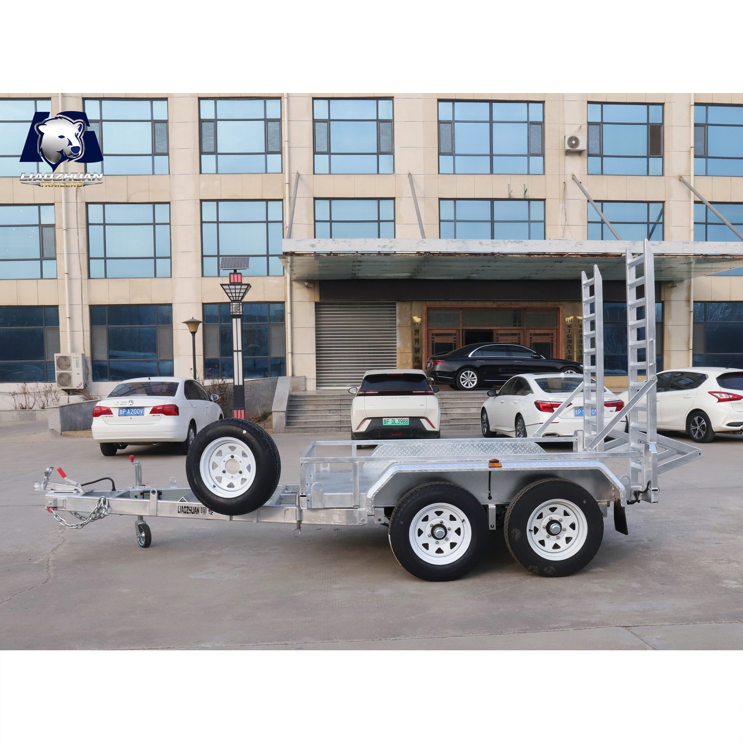 8×5 Double-axis Hot-Dip Galvanised Excavator Trailer 3000kg ATM