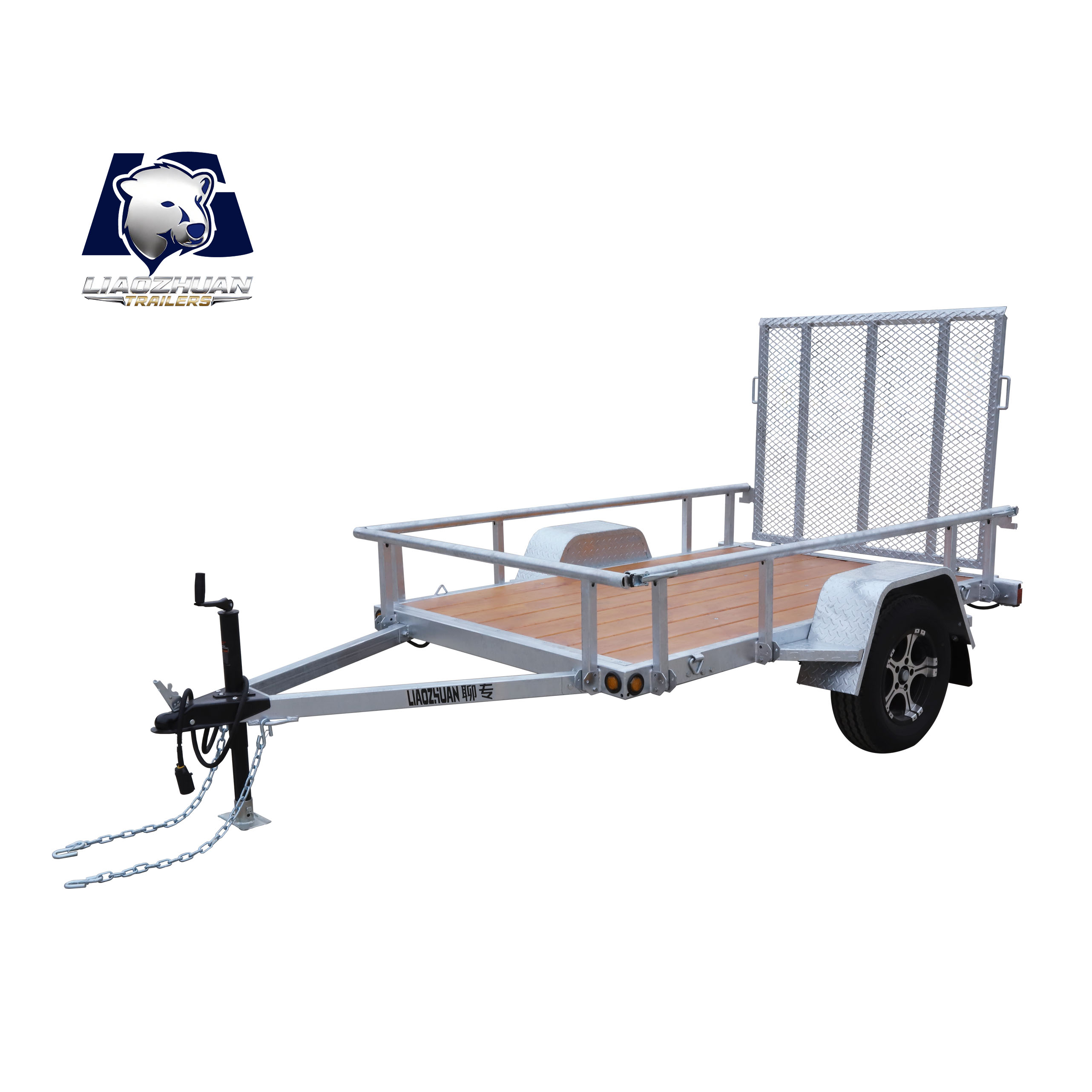 Utility wooden board trailer
