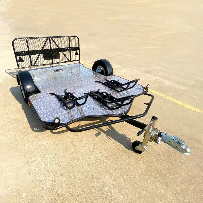 Double motorcycle trailer