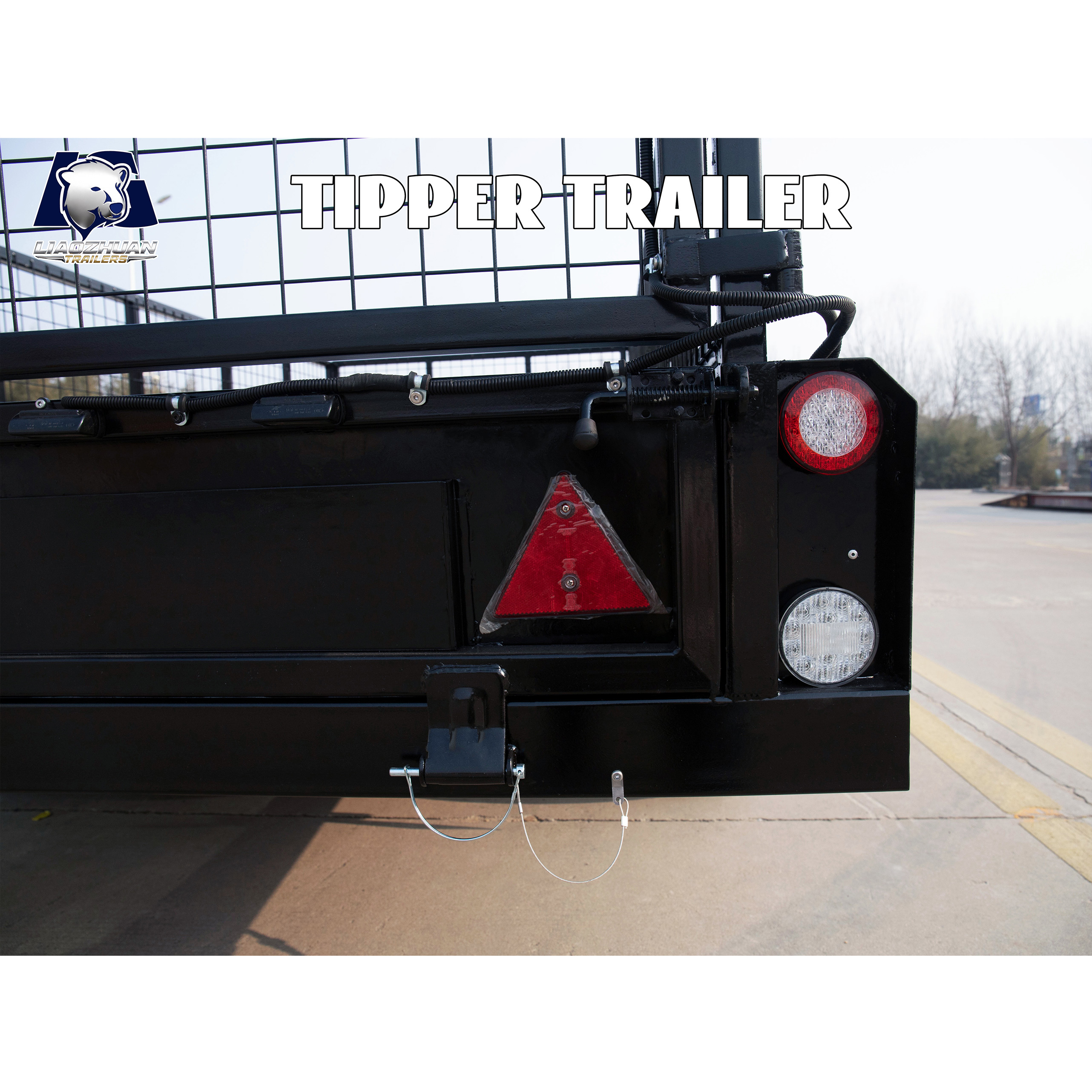 EU 14x6 Hydraulic Single-axis Tipper Painting Trailer 3500kg ATM (Electric Brake)