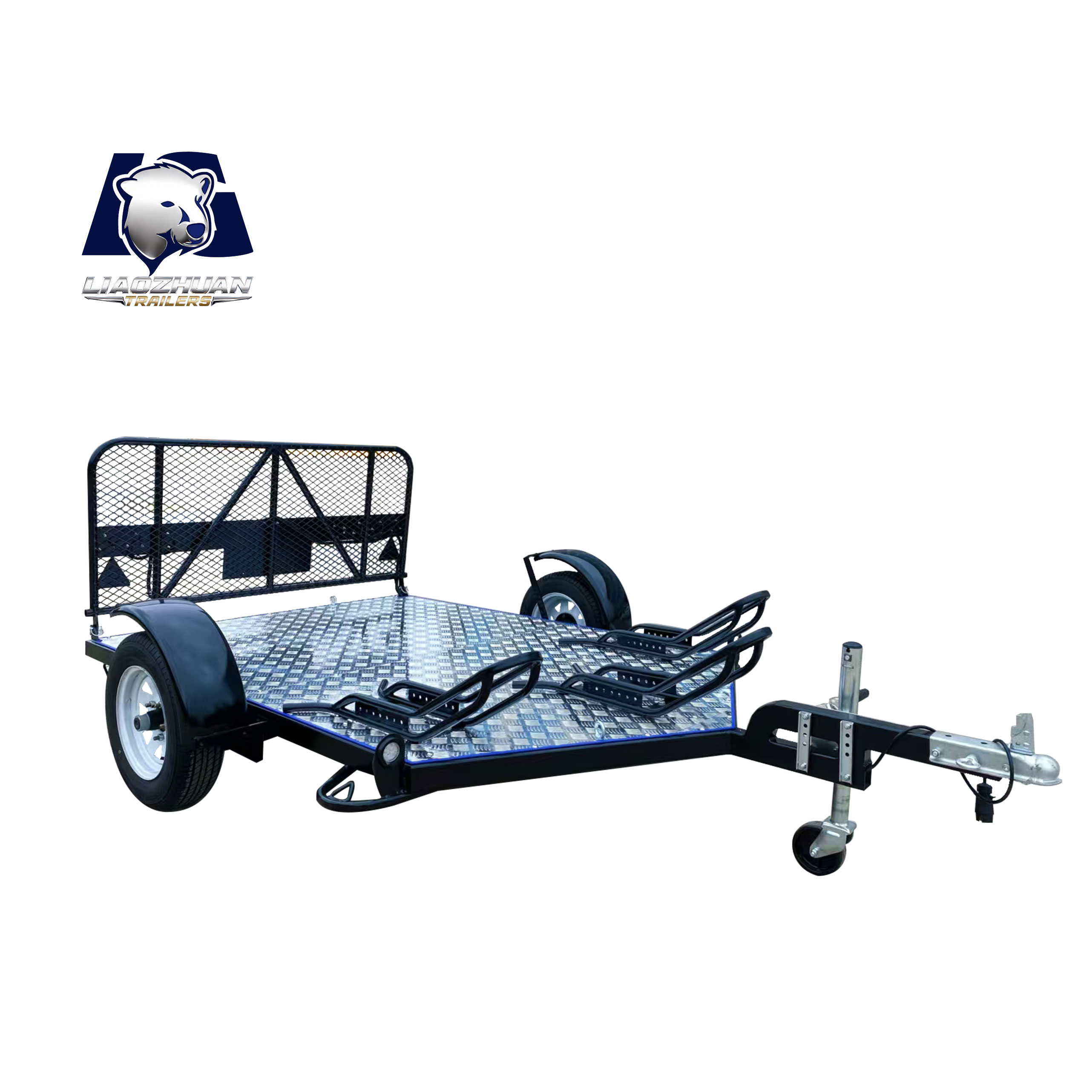 Double motorcycle trailer