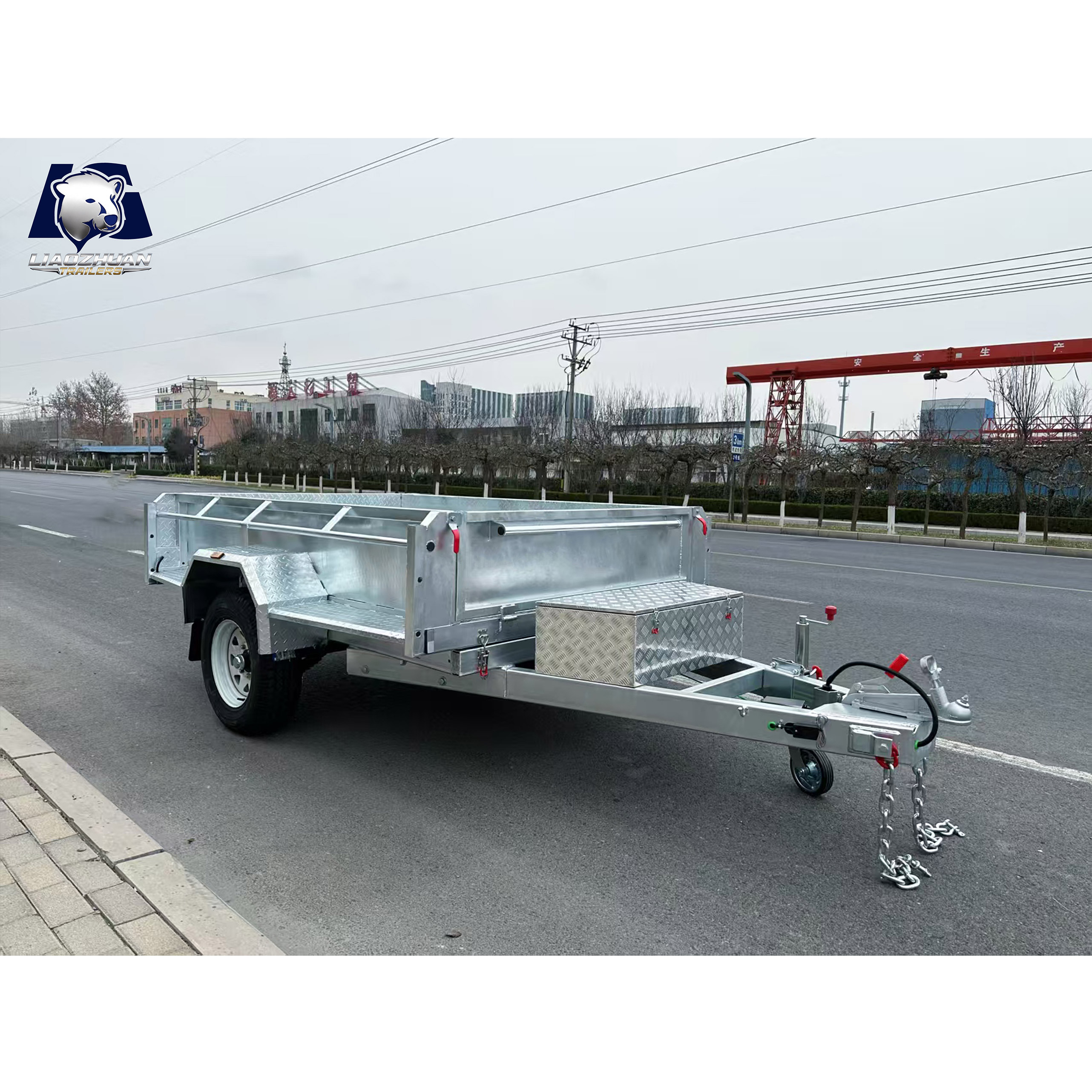 8x5 Hydraulic Single-axis Tipper Galvanised Trailer 1800kg ATM (Electric Brake)