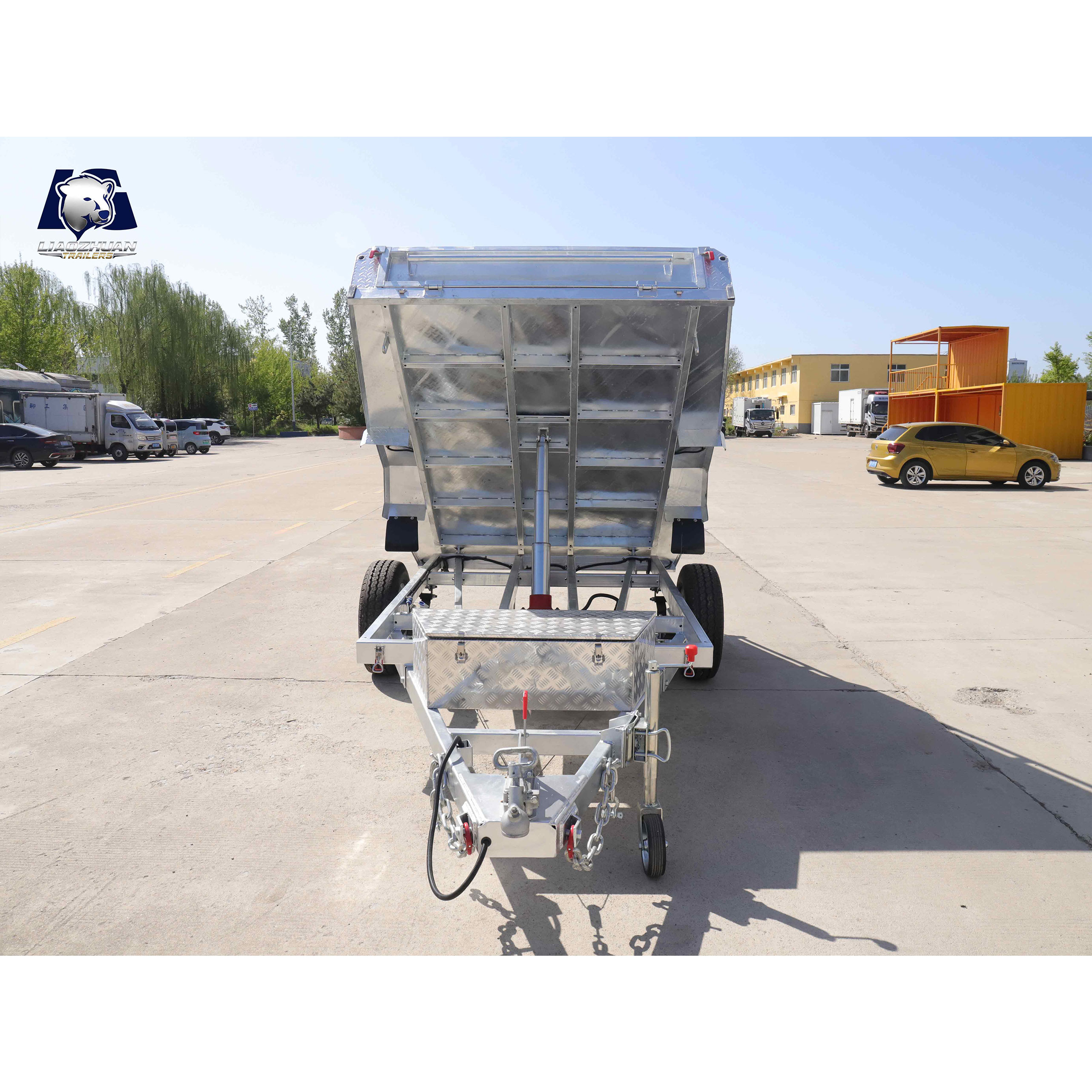 8x5 Hydraulic Single-axis Tipper Galvanised Trailer 1800kg ATM (Impact brake + butterfly brake)